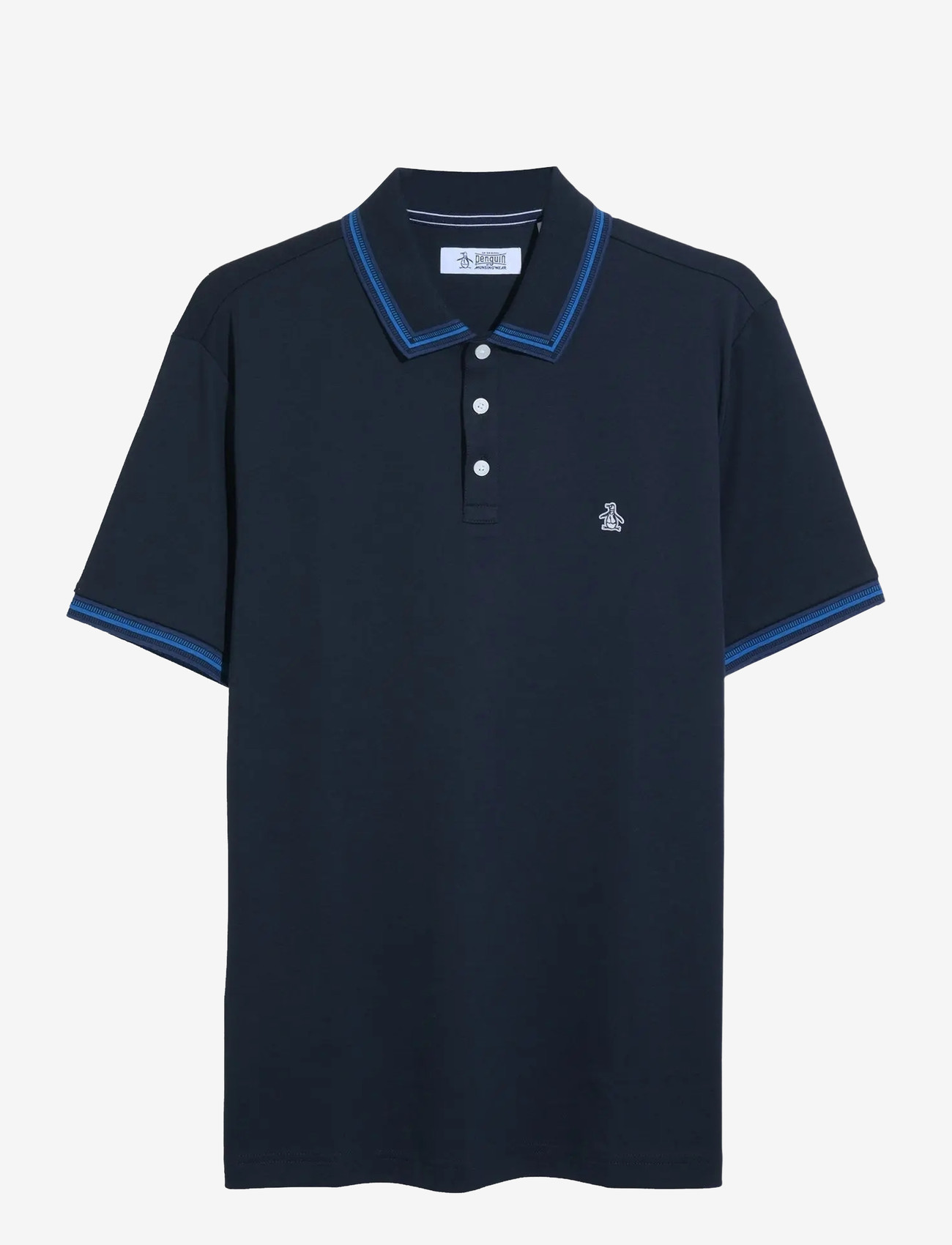 Original Penguin - CTTN INTRLK POLO NVL - short-sleeved polos - dark sapphire - 1