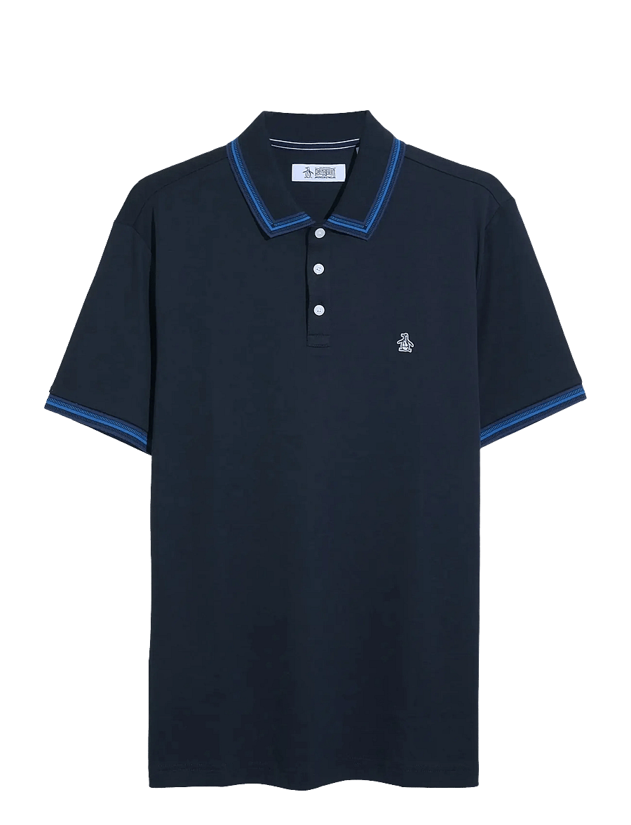 Original Penguin - CTTN INTRLK POLO NVL - lühikeste varrukatega polod - dark sapphire - 1