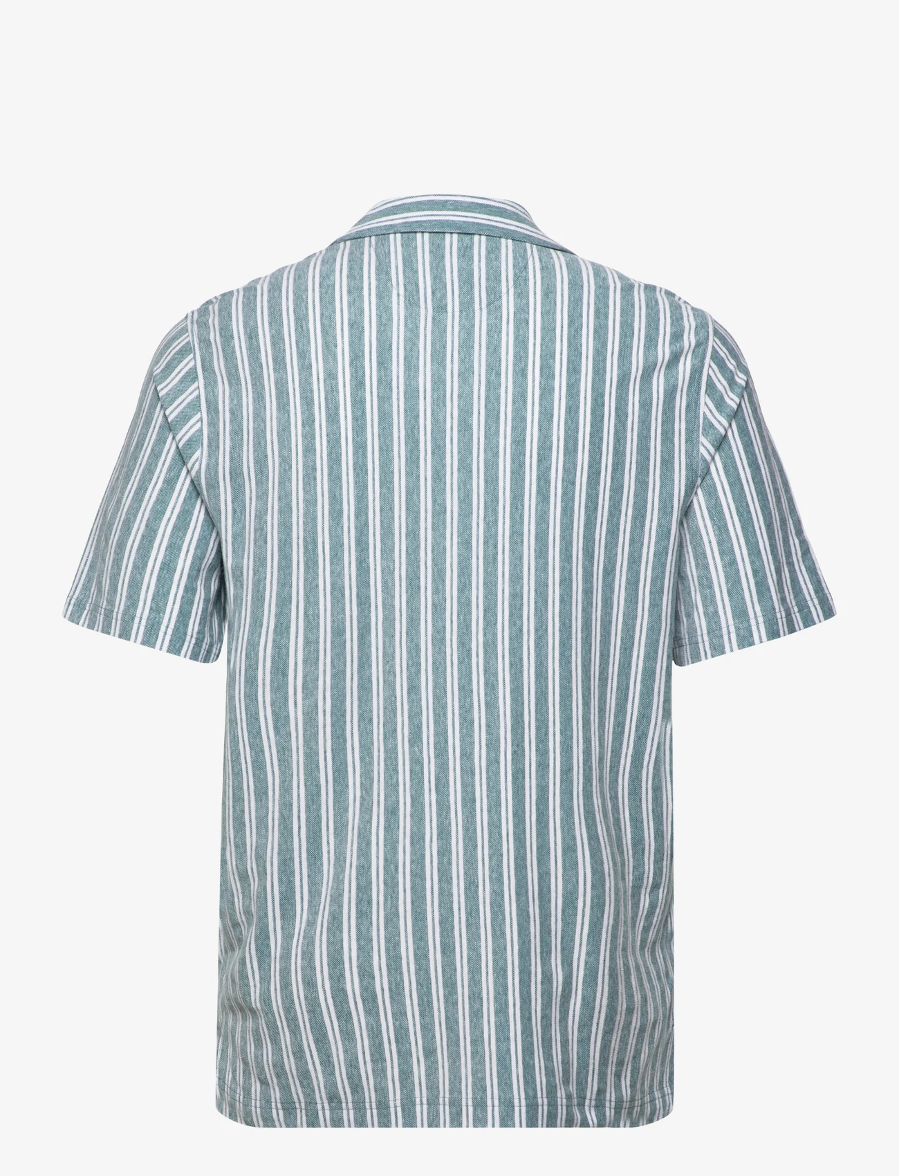 Original Penguin - PRM SS CAMP BIRDSEYE - kortärmade skjortor - pacific - 1