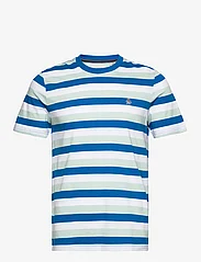 Original Penguin - JRSY AO STRIPE FASH - kortärmade t-shirts - imperial blue - 0