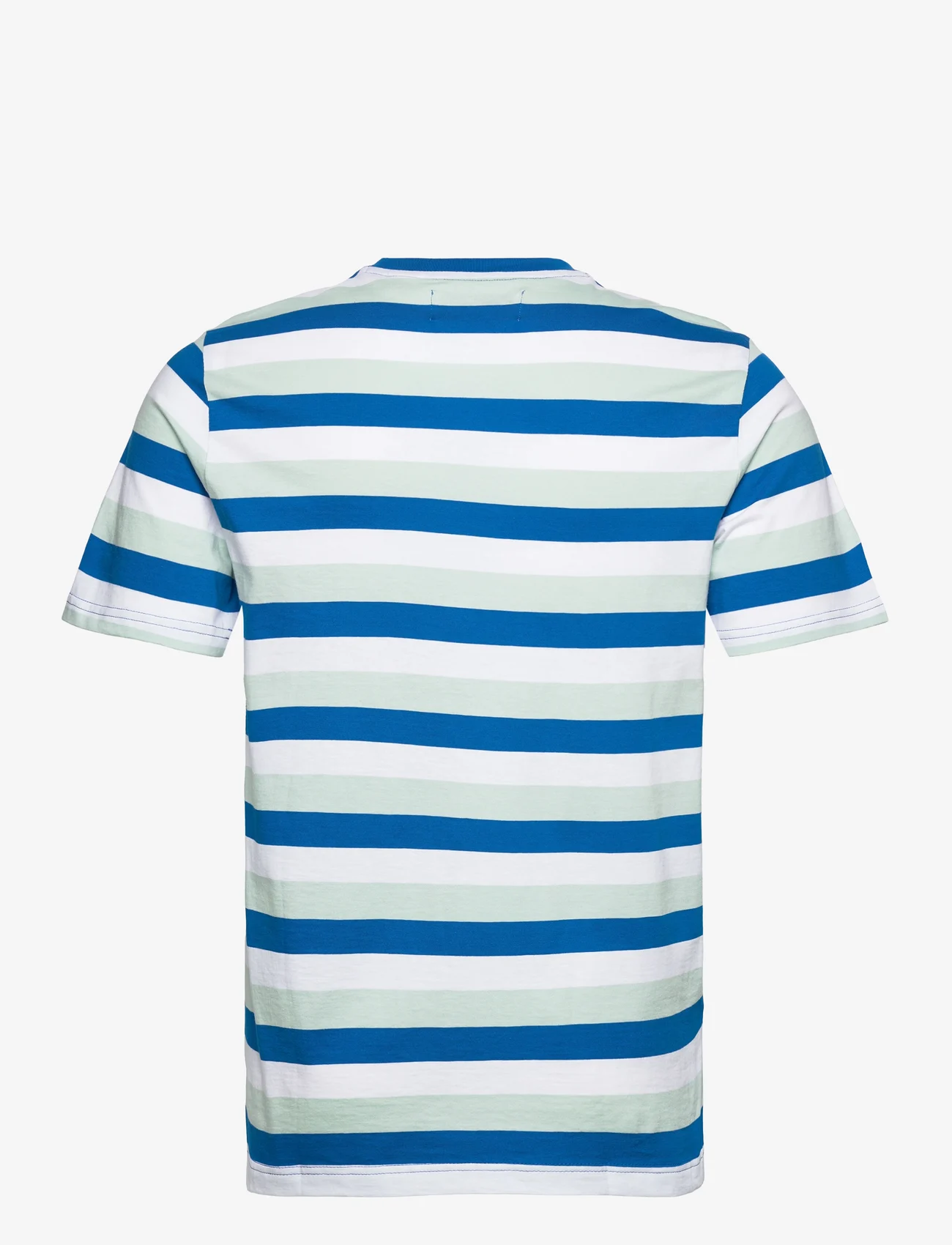 Original Penguin - JRSY AO STRIPE FASH - kortärmade t-shirts - imperial blue - 1