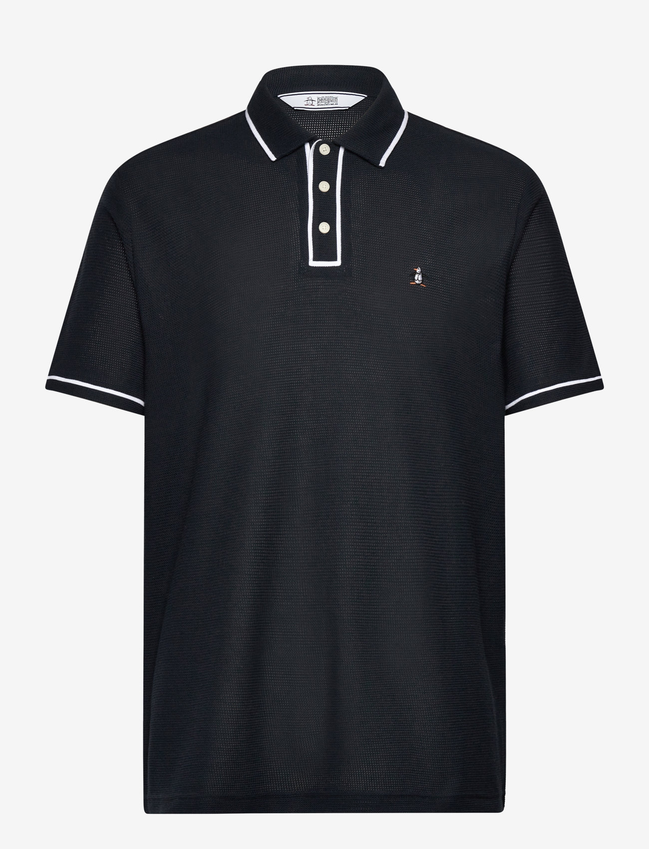Original Penguin - ORG CTTN EARL MESH P - polo shirts - dark sapphire - 0