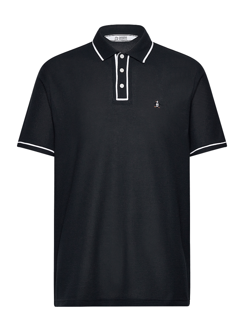 Original Penguin - ORG CTTN EARL MESH P - kortærmede poloer - dark sapphire - 0