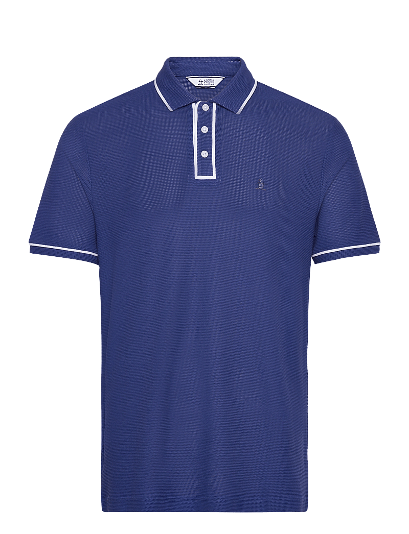 Original Penguin - ORG CTTN EARL MESH P - kurzärmelig - mazarine blue - 0