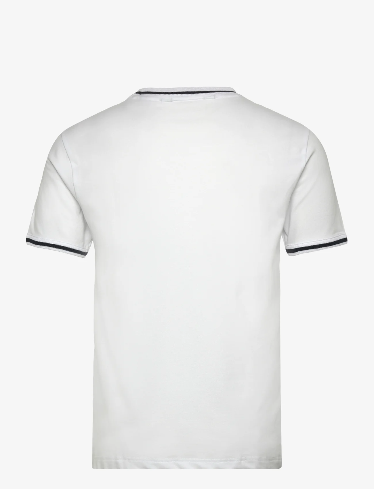 Original Penguin - ORG PIQ TEE RIBBED T - kortærmede t-shirts - bright white - 1