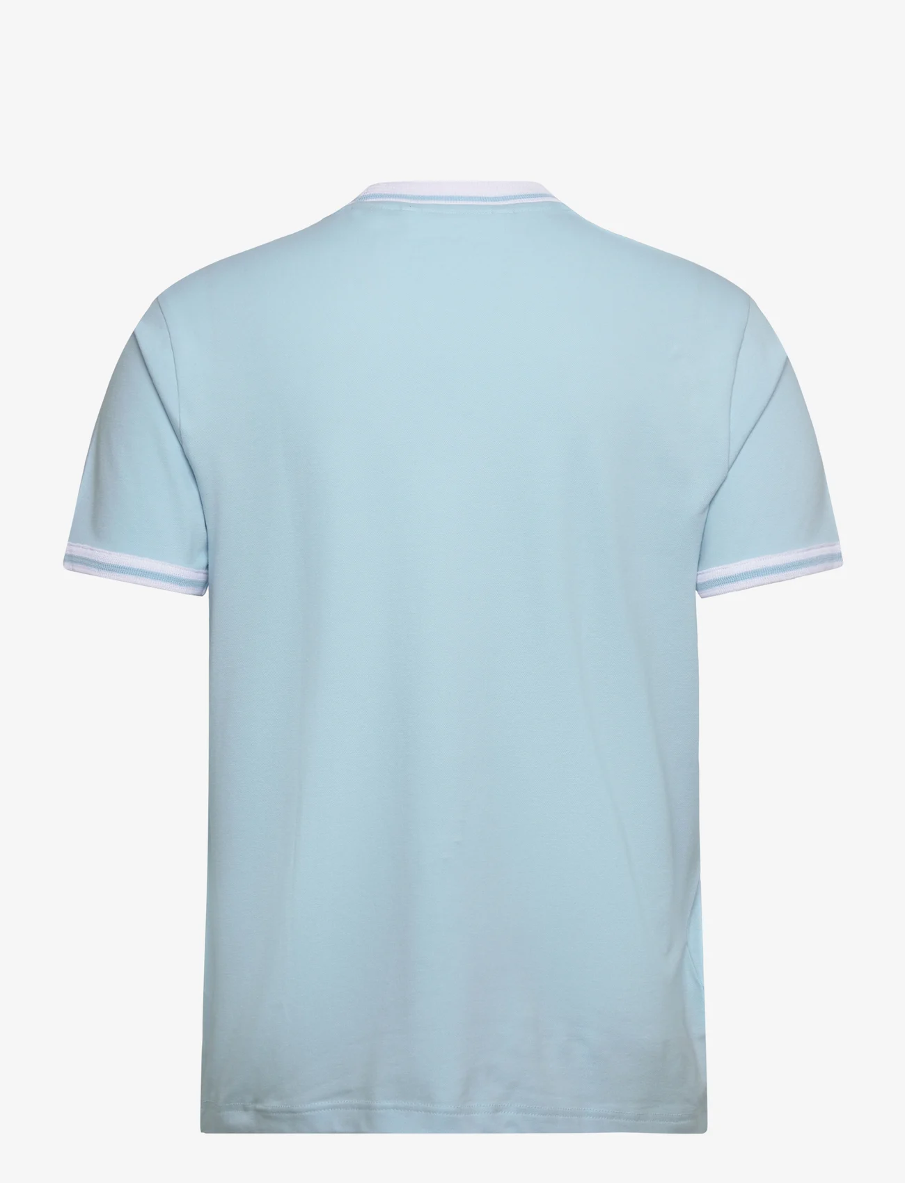 Original Penguin - ORG PIQ TEE RIBBED T - kortærmede t-shirts - cool blue - 1