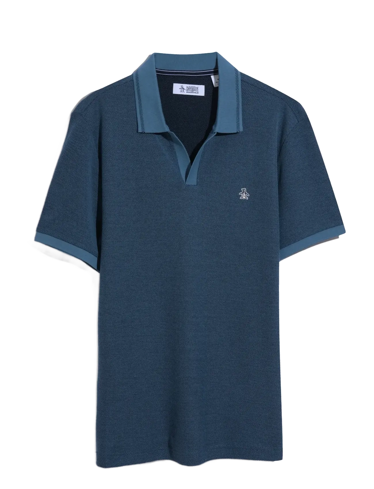 ORIGINAL PENGUIN Cttn Jqrd Honeycomb Polo Oberteil Blau - XXL - Herren