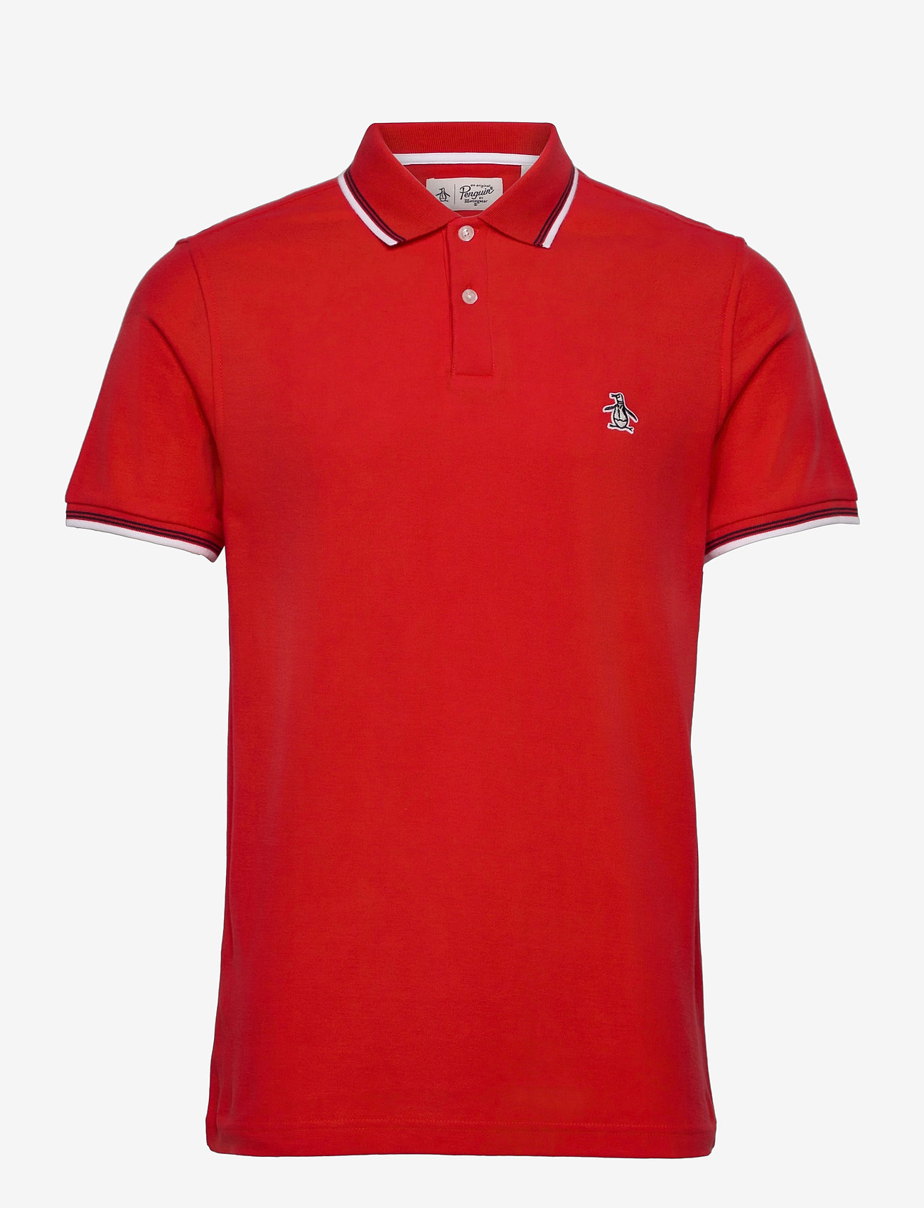 Original Penguin - S/S STICKER PETE PIQ - high risk red - 0
