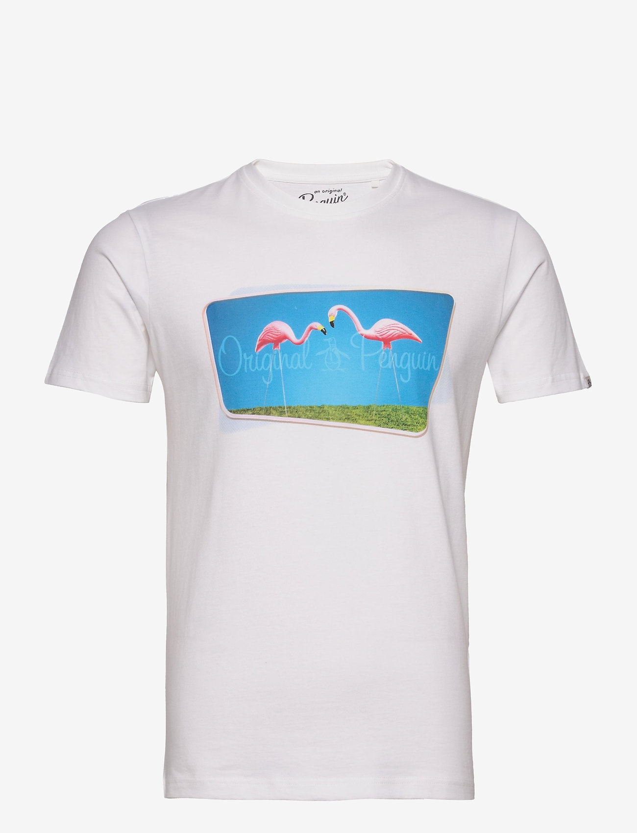 Original Penguin - SS LAWN FLAMINGO PHO - bright white - 0