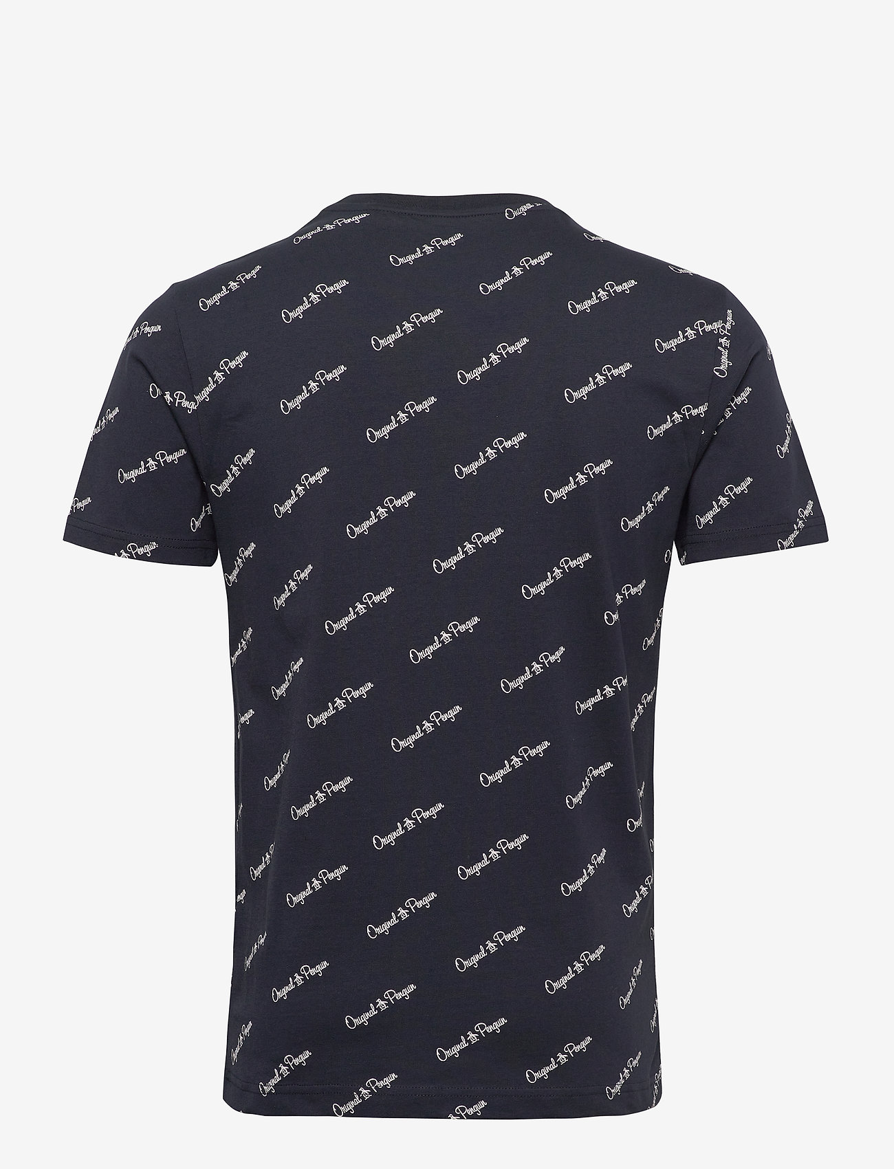 Original Penguin - SS SCRIPT LOGO AOP T - dark sapphire - 1