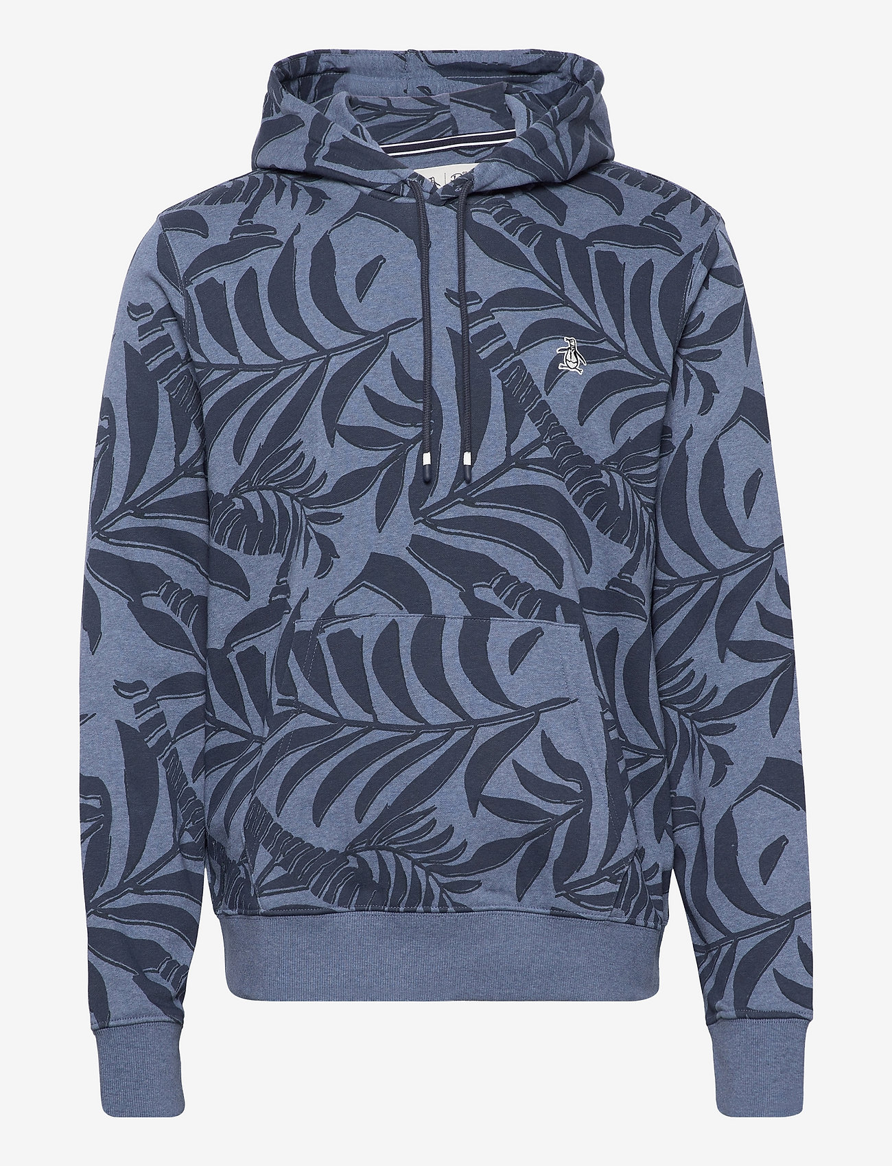 Original Penguin - KNT FLC HOODIE LEAF - bering sea heather - 0