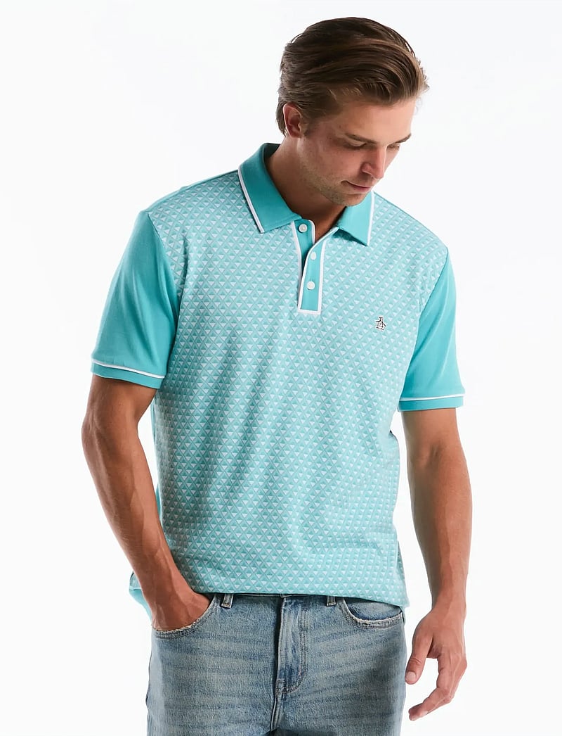Original Penguin - DIAMOND JQRD FRNT IN POLO - kurzärmelig - aquarelle - 0