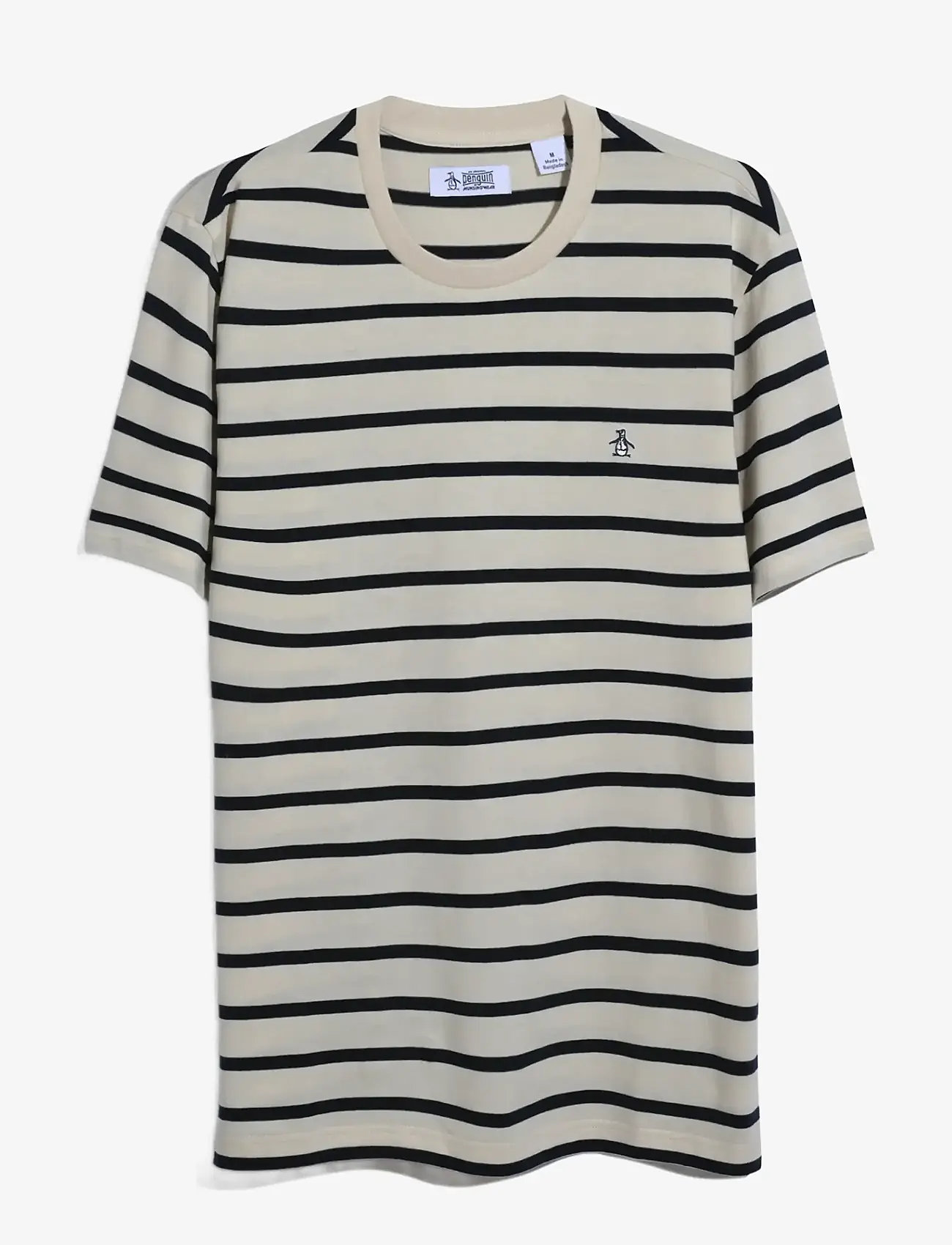 Original Penguin - ORG JRSY BRETON TEE SHIRT - kortærmede t-shirts - birch - 1
