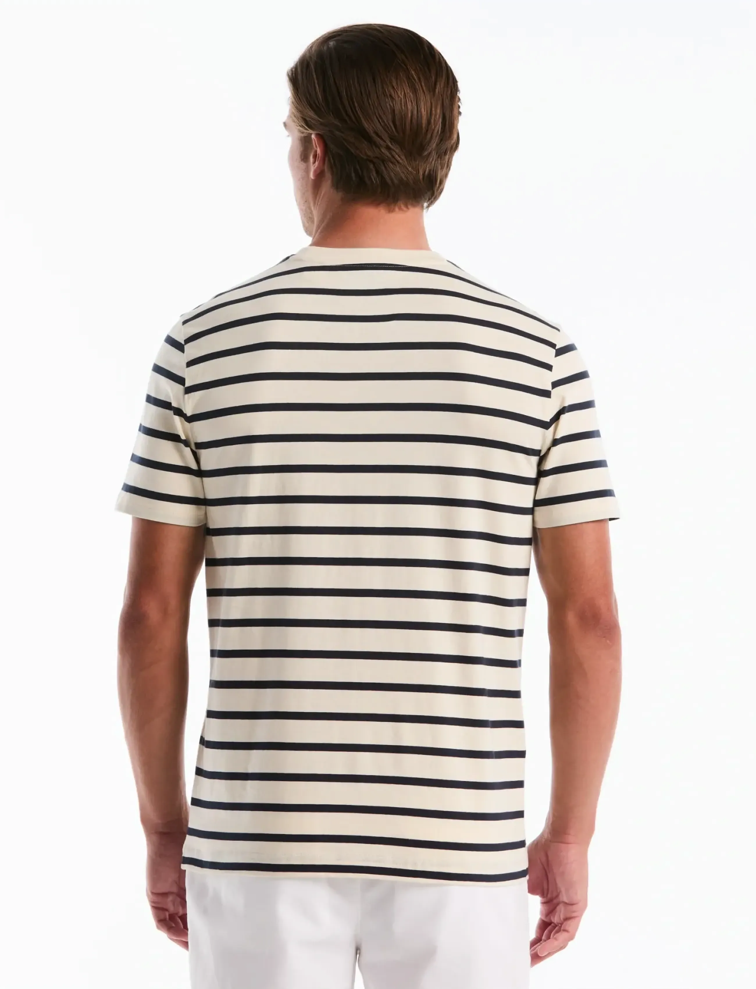 Original Penguin - ORG JRSY BRETON TEE - kurzärmelig - birch - 2