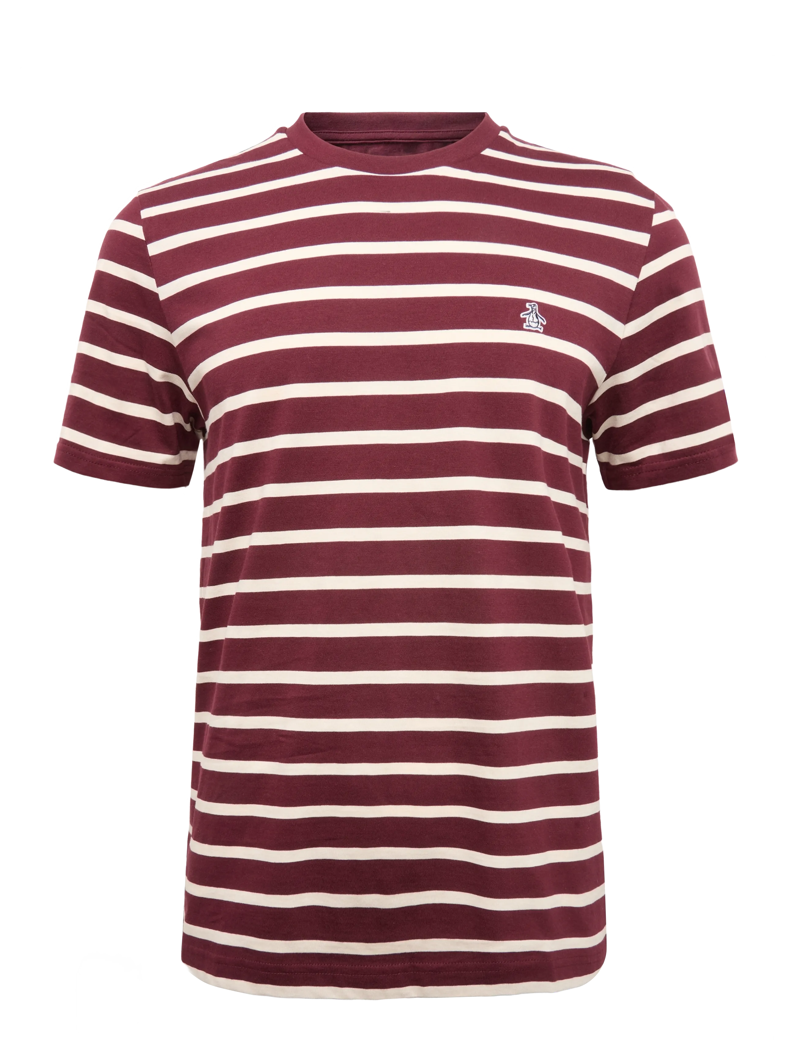 Original Penguin ORG JRSY BRETON TEE - Kortærmede T-shirts - PORT ROYALE / burgundy