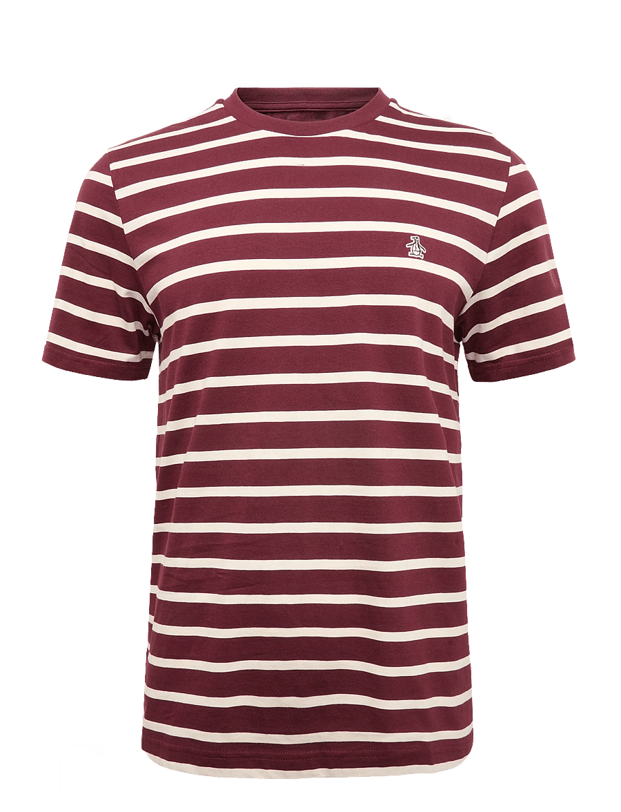 Original Penguin - ORG JRSY BRETON TEE - kurzärmelige t-shirts - port royale - 0