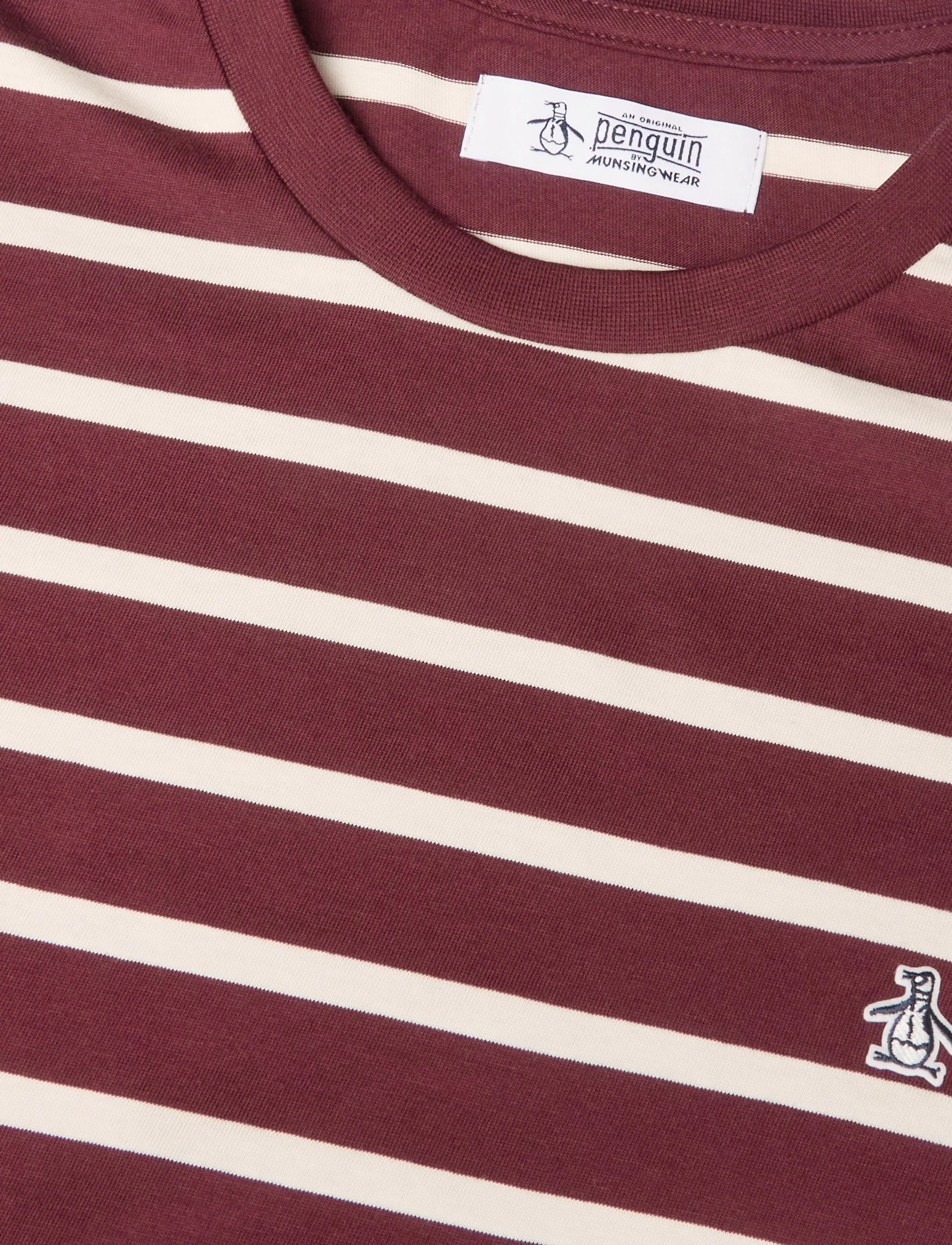 Original Penguin - ORG JRSY BRETON TEE - kortærmede t-shirts - port royale - 2