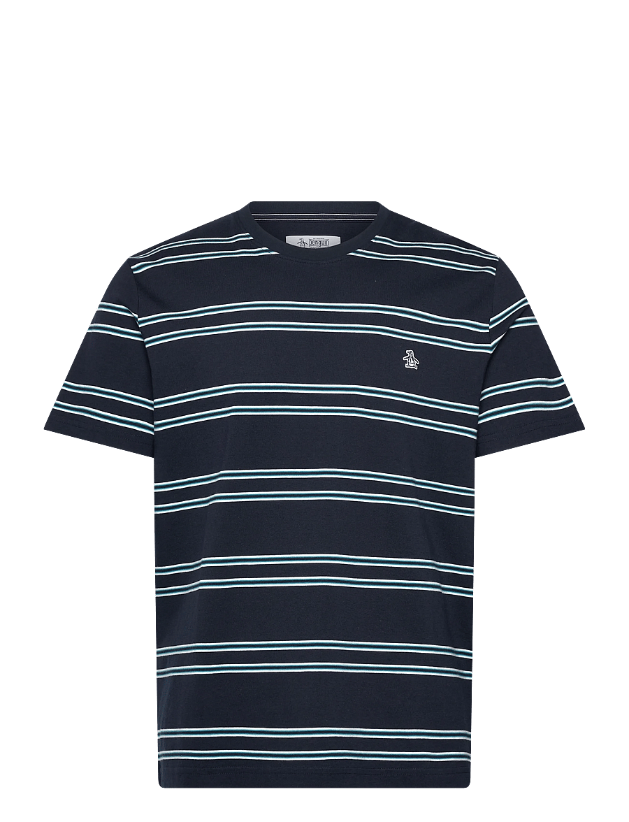 Original Penguin - S/S MULTI STRIPE TEE - lühikeste varrukatega t-särgid - dark sapphire - 0