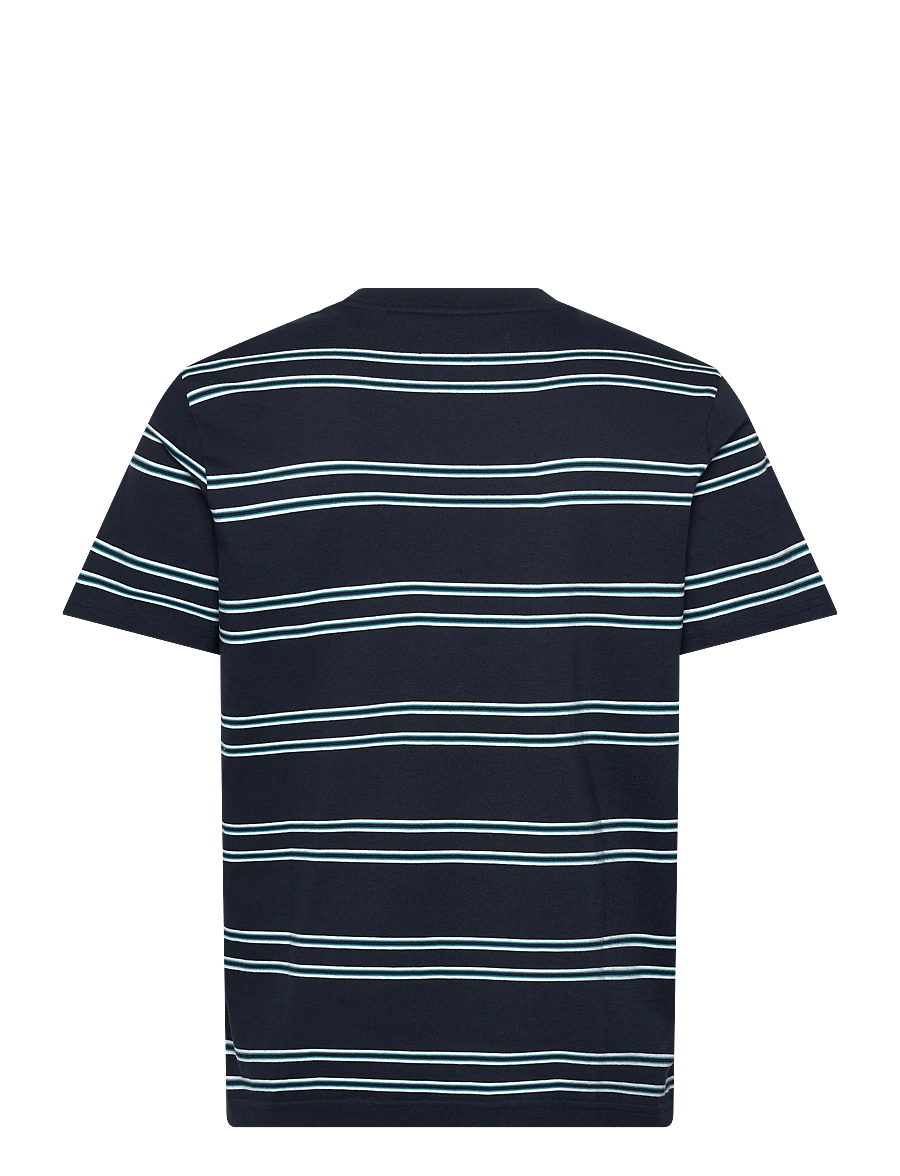 Original Penguin - S/S MULTI STRIPE TEE - lühikeste varrukatega t-särgid - dark sapphire - 1