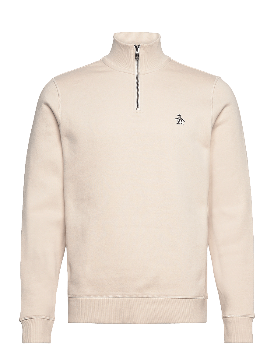 Original Penguin - L/S FLEECE QUARTER Z - pullover mit halbem reißverschluss - birch - 0