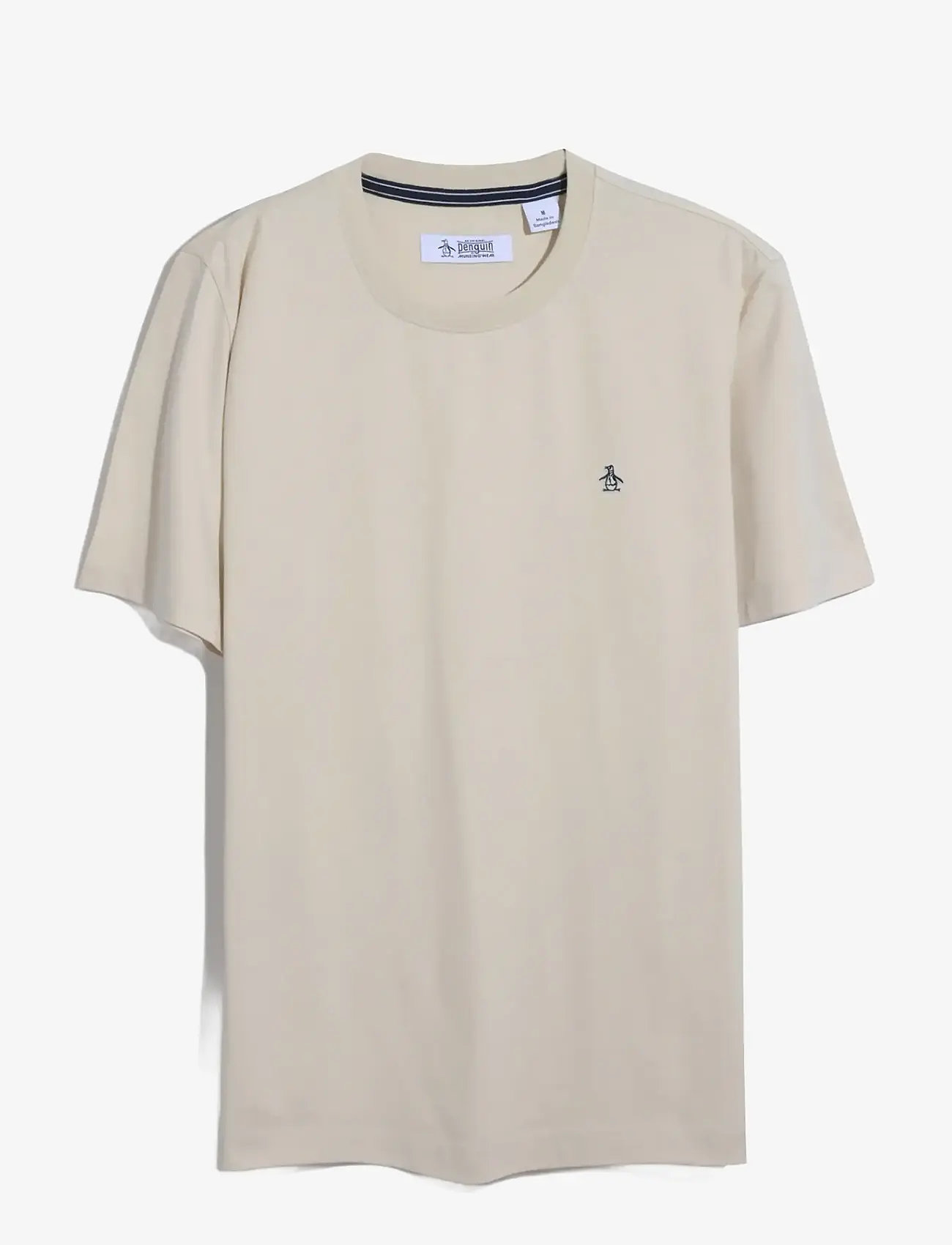 Original Penguin - CONT PIN POINT SML S - short-sleeved t-shirts - birch - 1