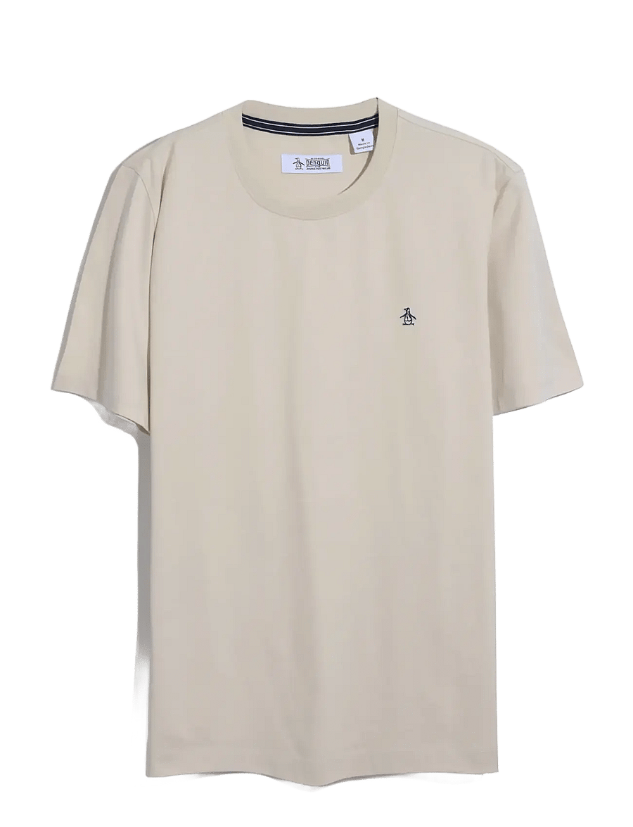 Original Penguin - CONT PIN POINT SML S - kurzärmelige t-shirts - birch - 1