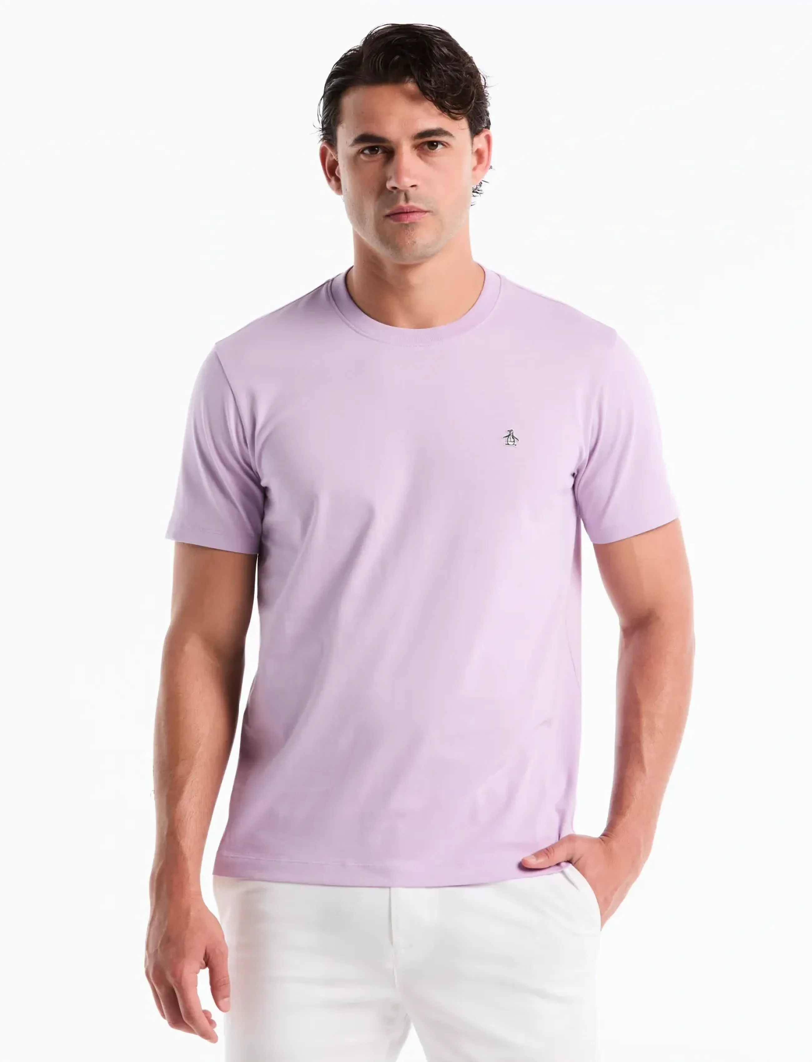 Original Penguin Cont Pin Point Sml S, Mænd, T-Shirt, Lila, Str: XXL