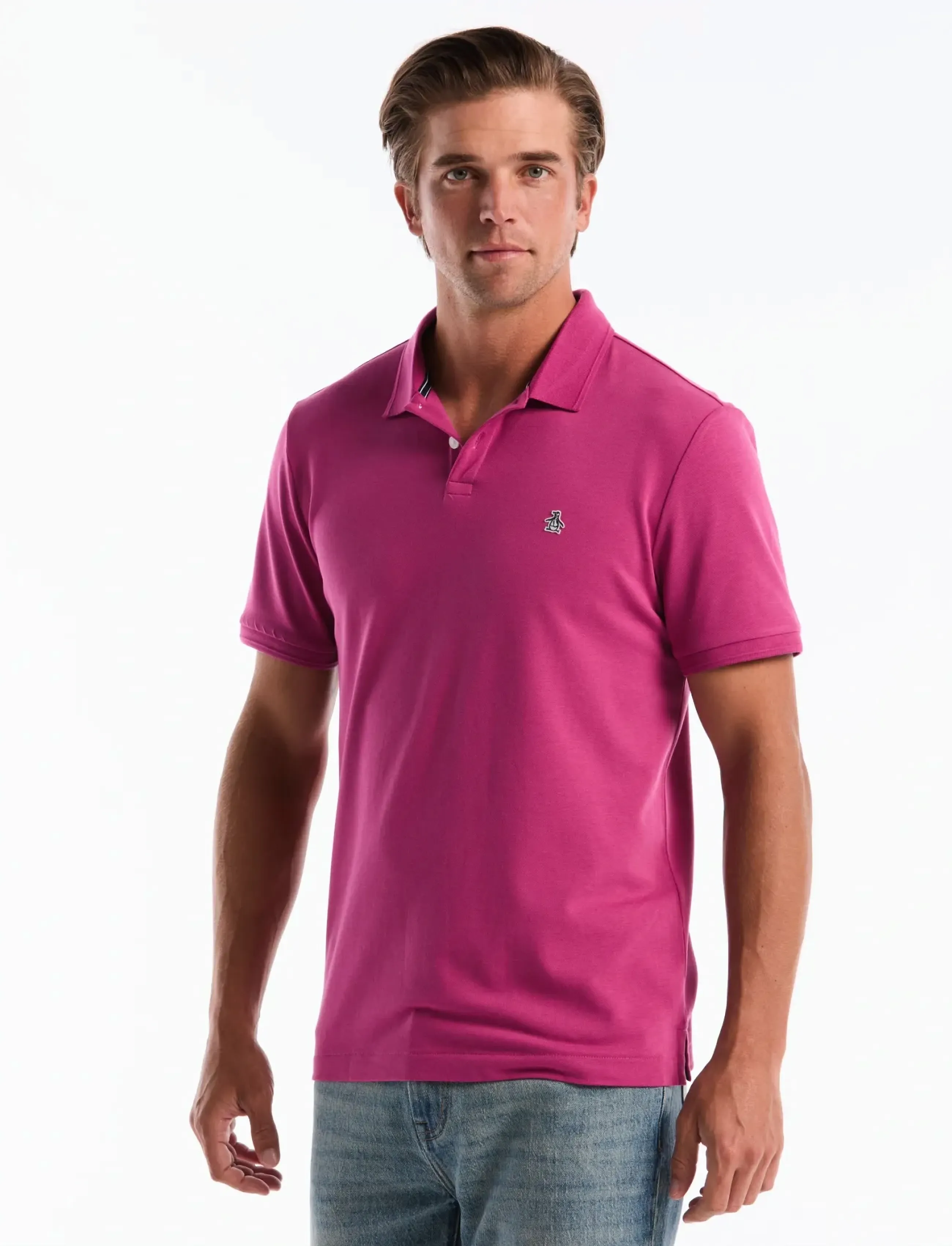 Original Penguin Daddy Tncl Piq Stick, XXL, Purple, Poloer > Kortærmede, Herre