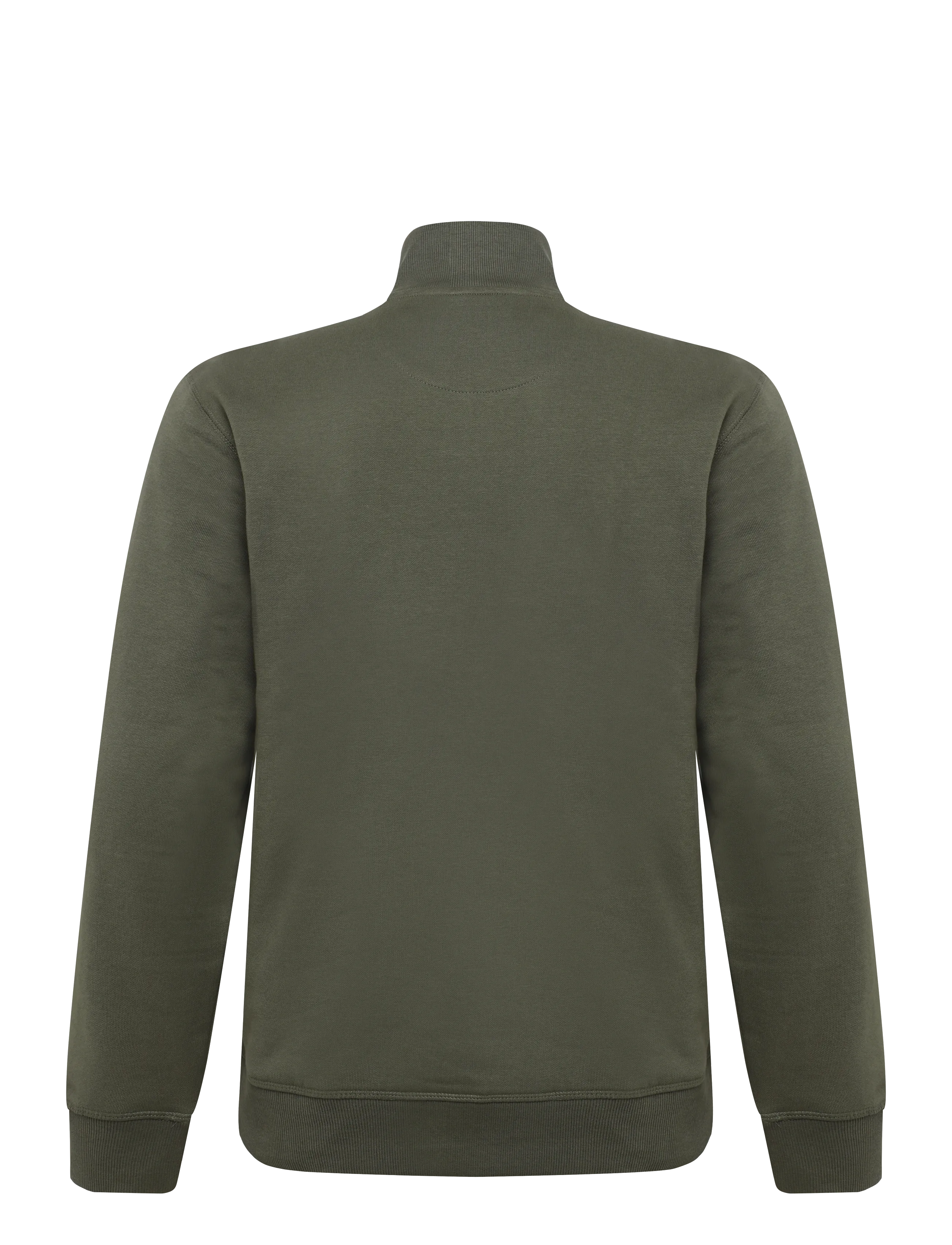 Original Penguin - ORG FLC QRTR ZIP STI - teddytröjor - dusty olive - 2