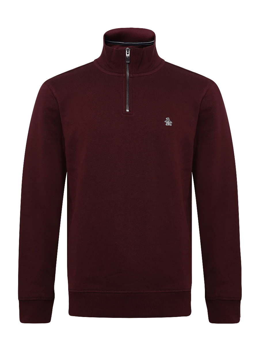 Original Penguin - ORG FLC QRTR ZIP STI - fleecetrøjer - port royale - 1