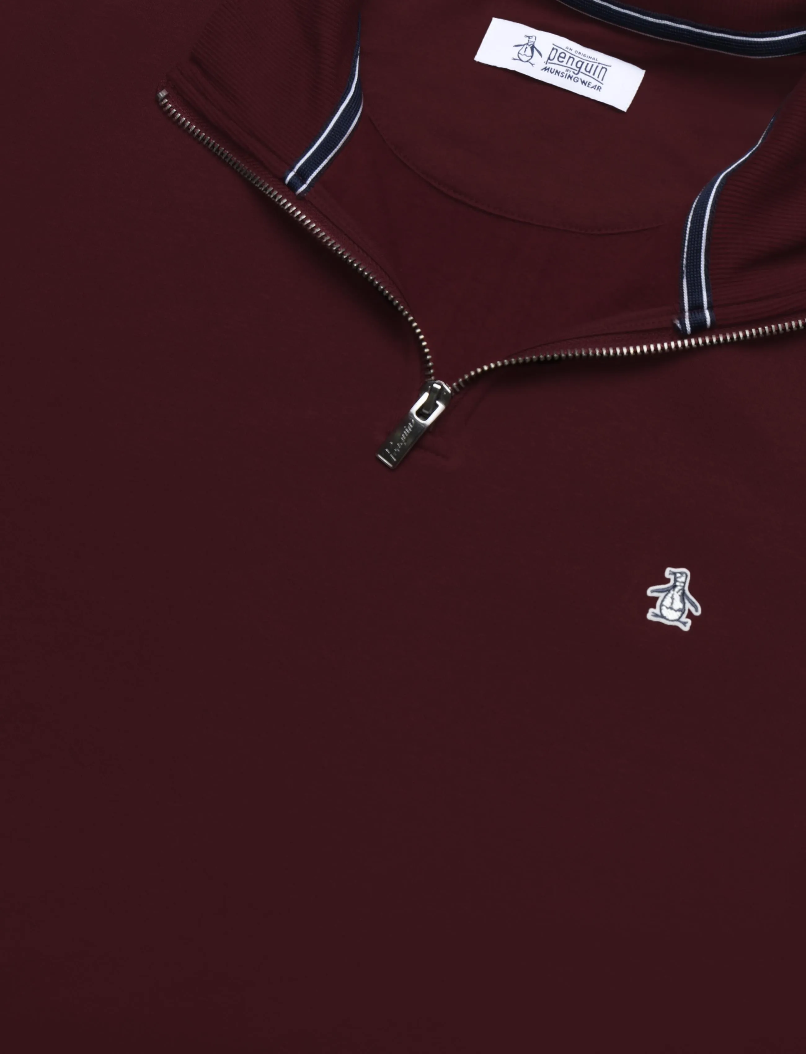 Original Penguin - ORG FLC QRTR ZIP STI - fleecetrøjer - port royale - 5
