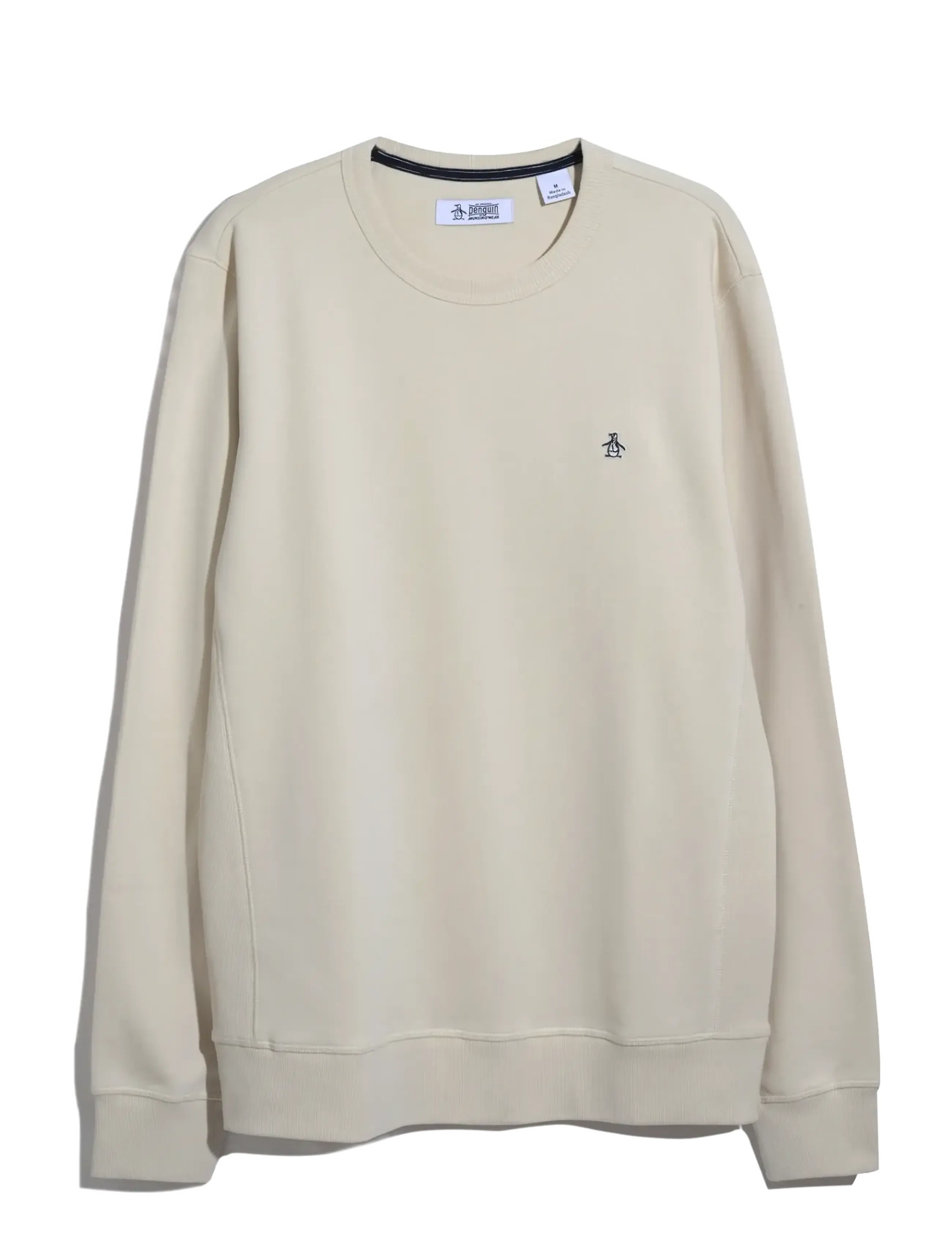ORIGINAL PENGUIN Org Flc Crew Neck Sti Cream - L - Herren