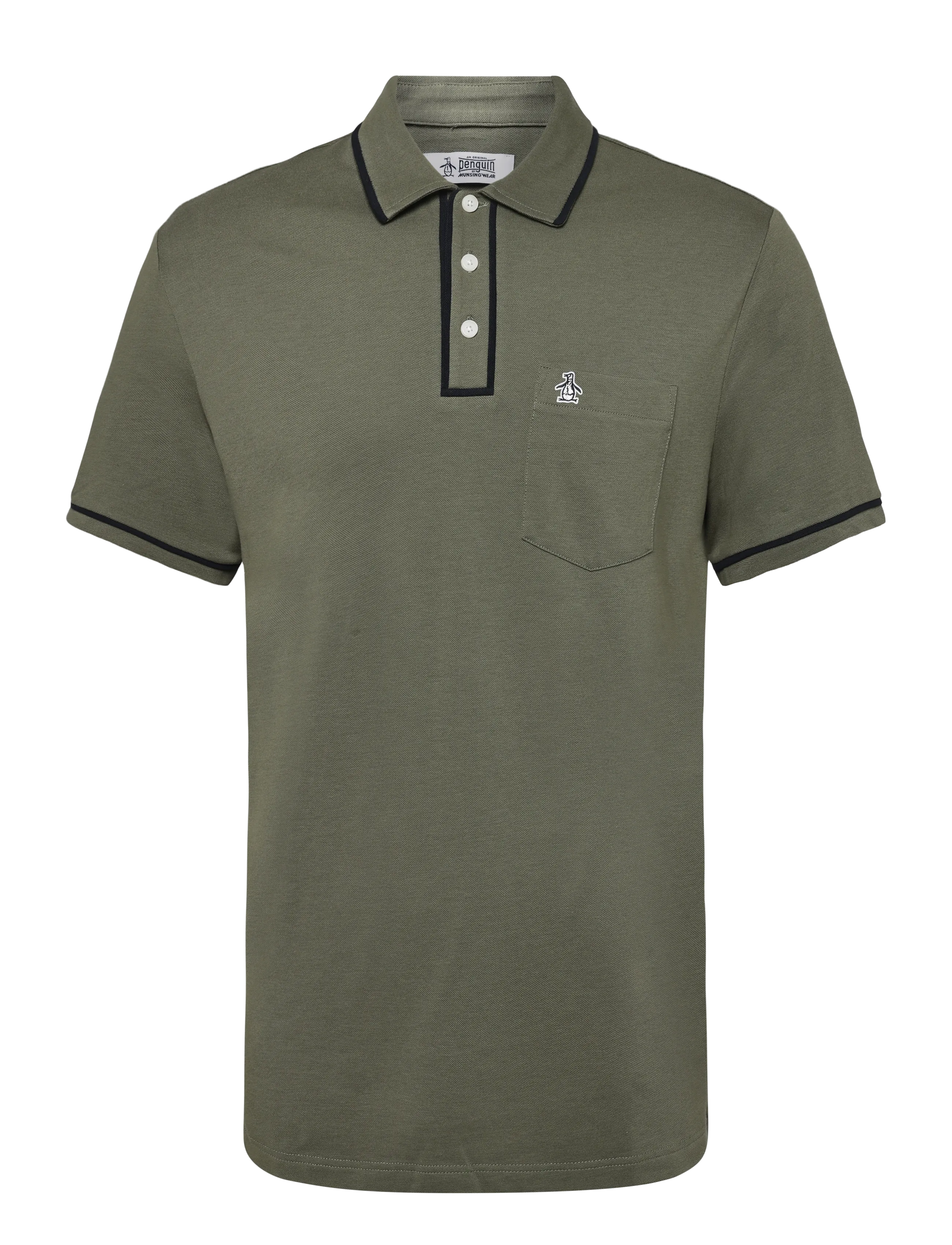 Original Penguin EARL TNCL PIQ STICKE - Poloshirts - DUSTY OLIVE / khaki/green