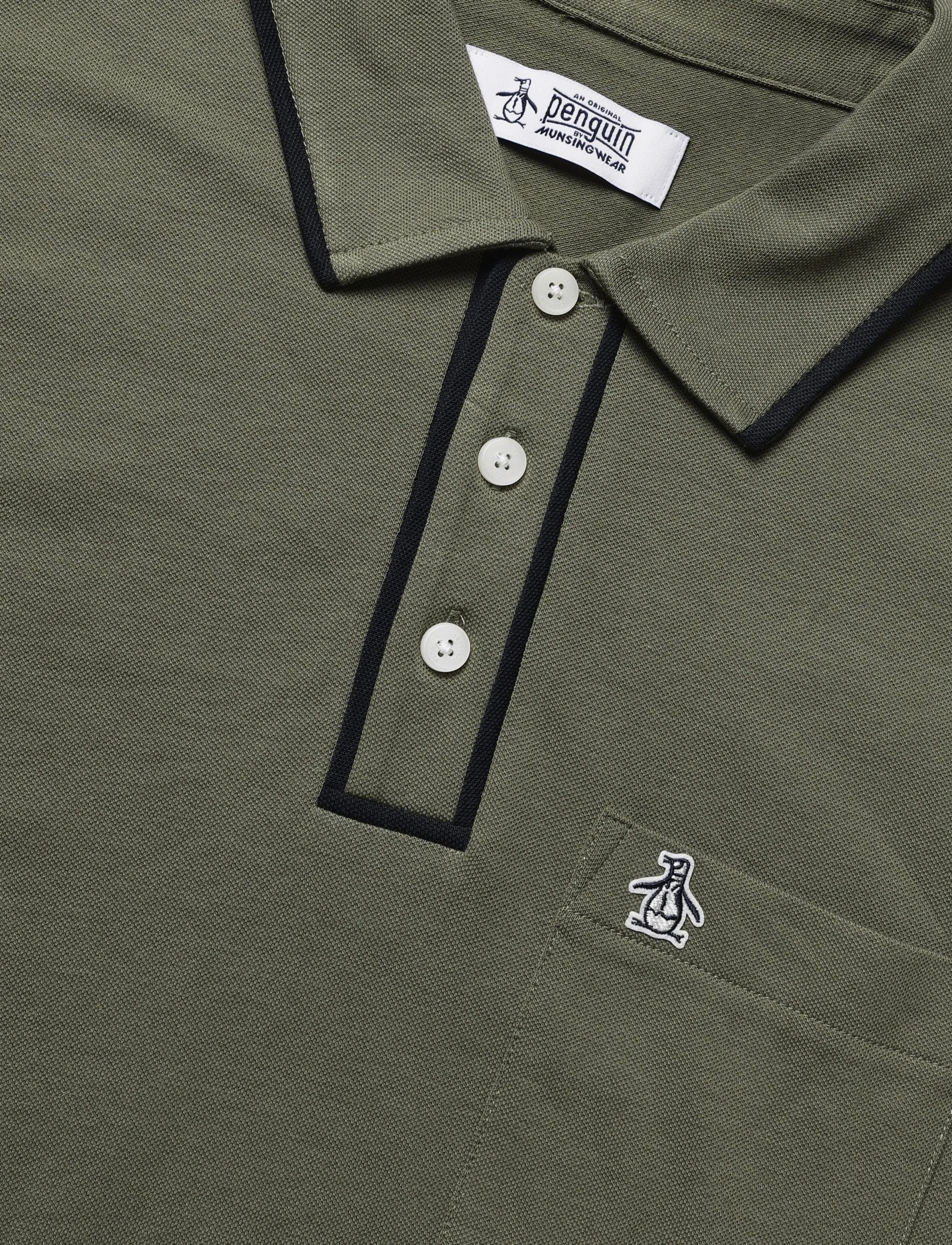 Original Penguin - EARL TNCL PIQ STICKE - kurzärmelig - dusty olive - 2