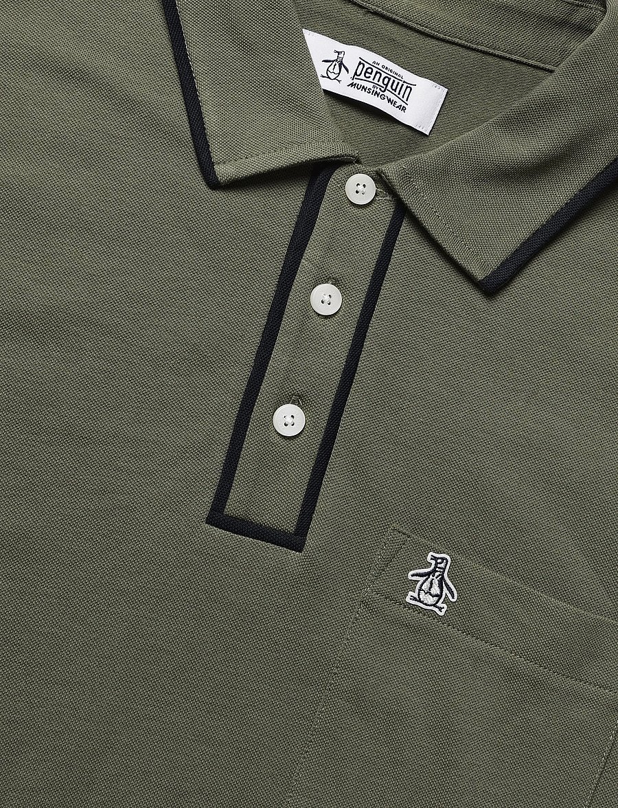 Original Penguin - EARL TNCL PIQ STICKE - kurzärmelig - dusty olive - 2