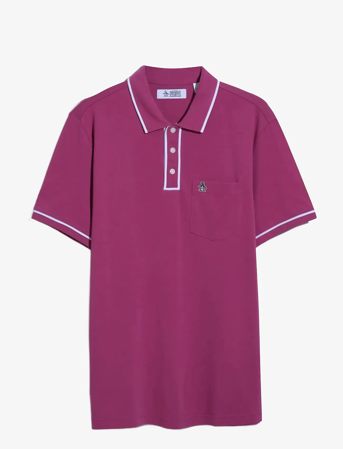 Original Penguin - EARL TN CL PIQ STICKE - short-sleeved polos - magenta haze - 1