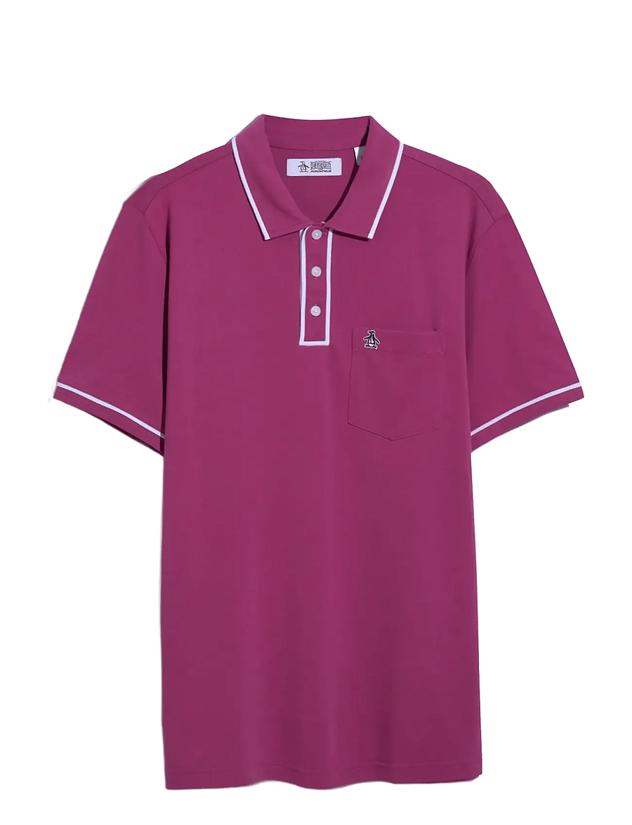 Original Penguin - EARL TNCL PIQ STICKE - lühikeste varrukatega polod - magenta haze - 1