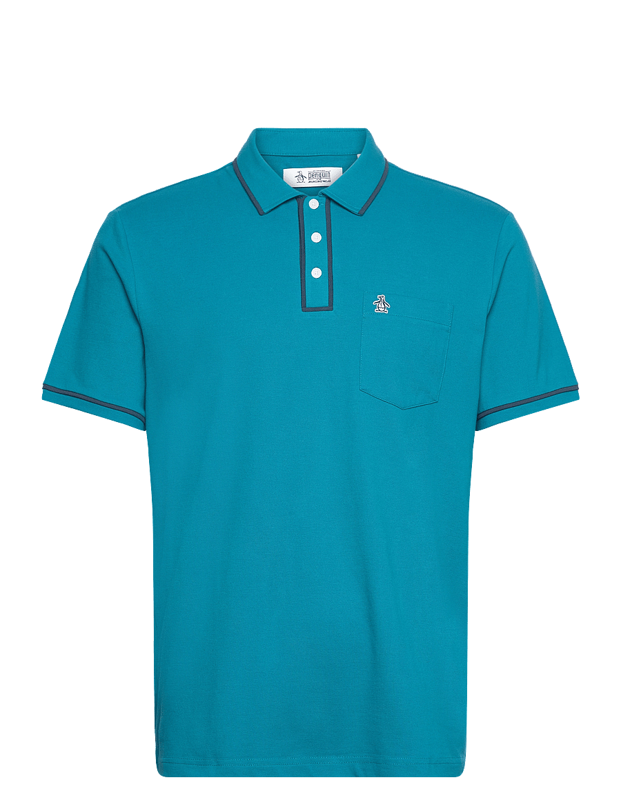 Original Penguin - EARL TNCL PIQ STICKE - kurzärmelig - mosaic blue - 0