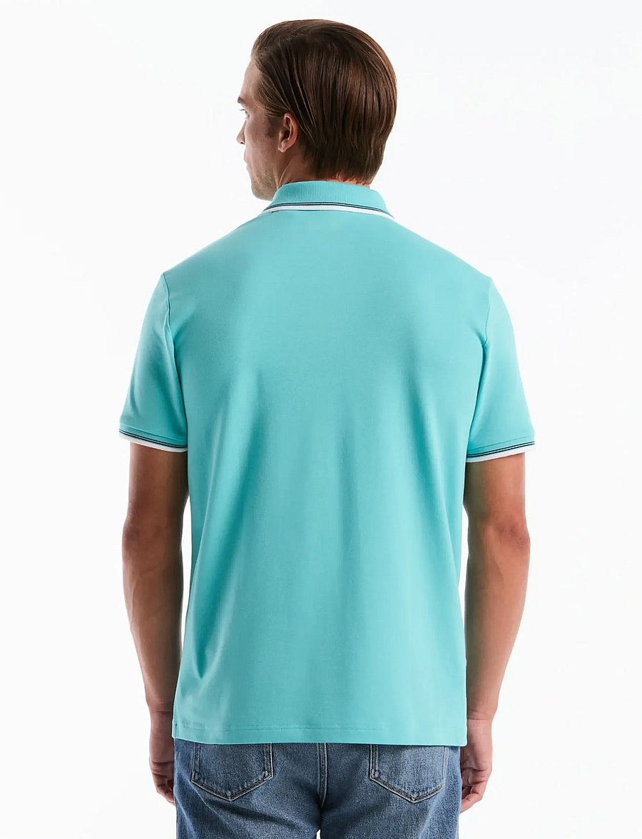 Original Penguin - TIPPED POLO TNCL PIQ - kortärmade pikéer - aquarelle - 2