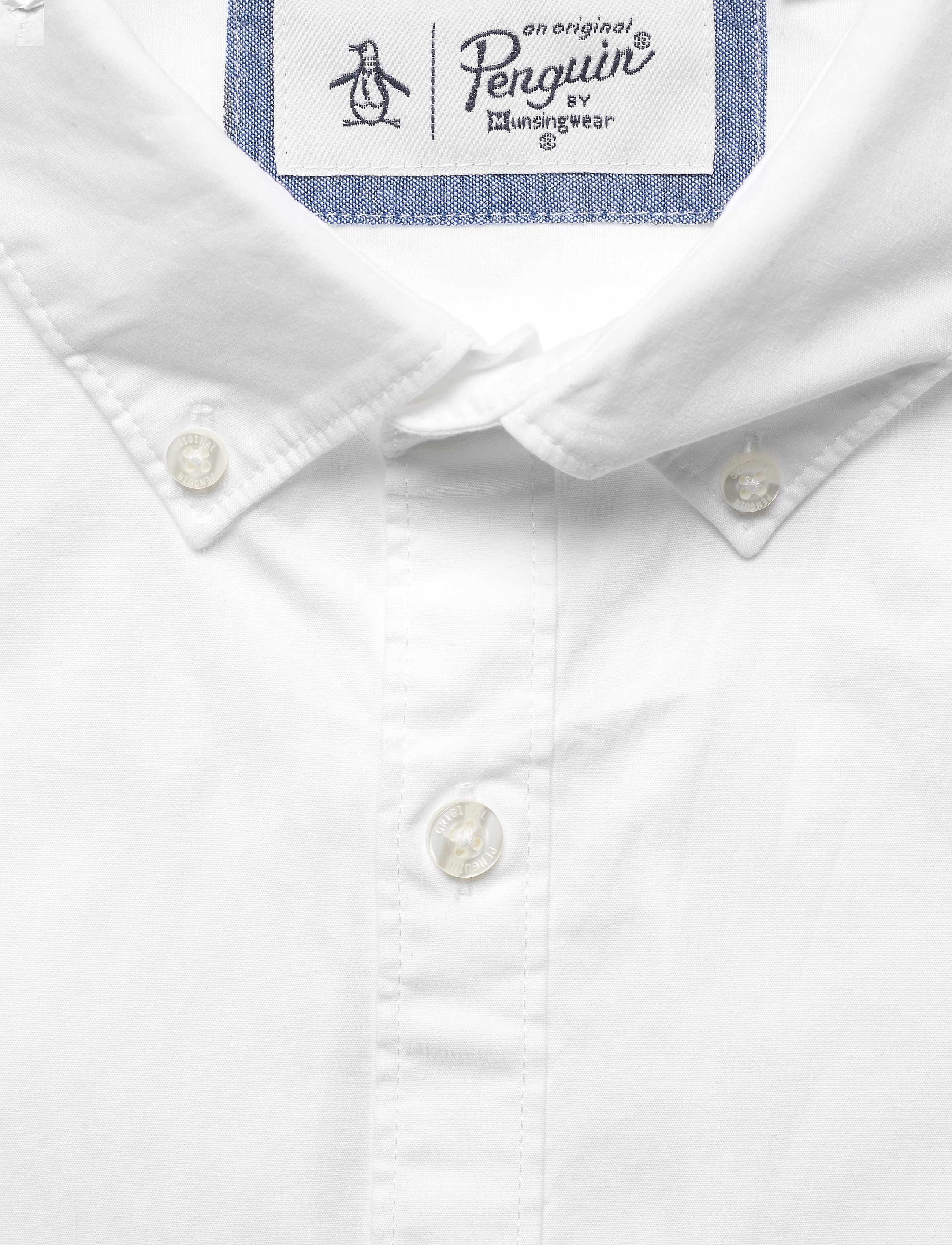 Original Penguin - Long Sleeved Cotton Poplin Shirt - bright white - 2