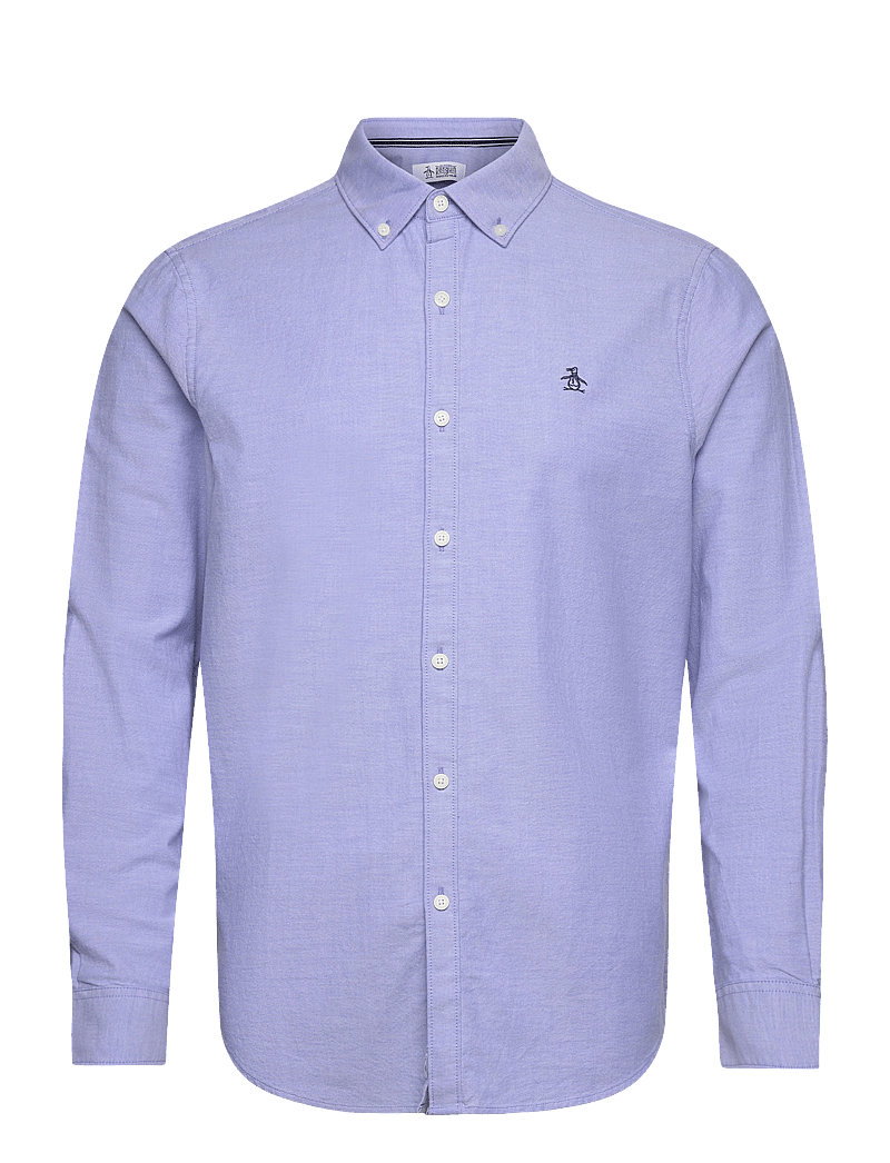 Original Penguin - LS OXFORD STRTCH NO - oxfordi särgid - amparo blue - 0