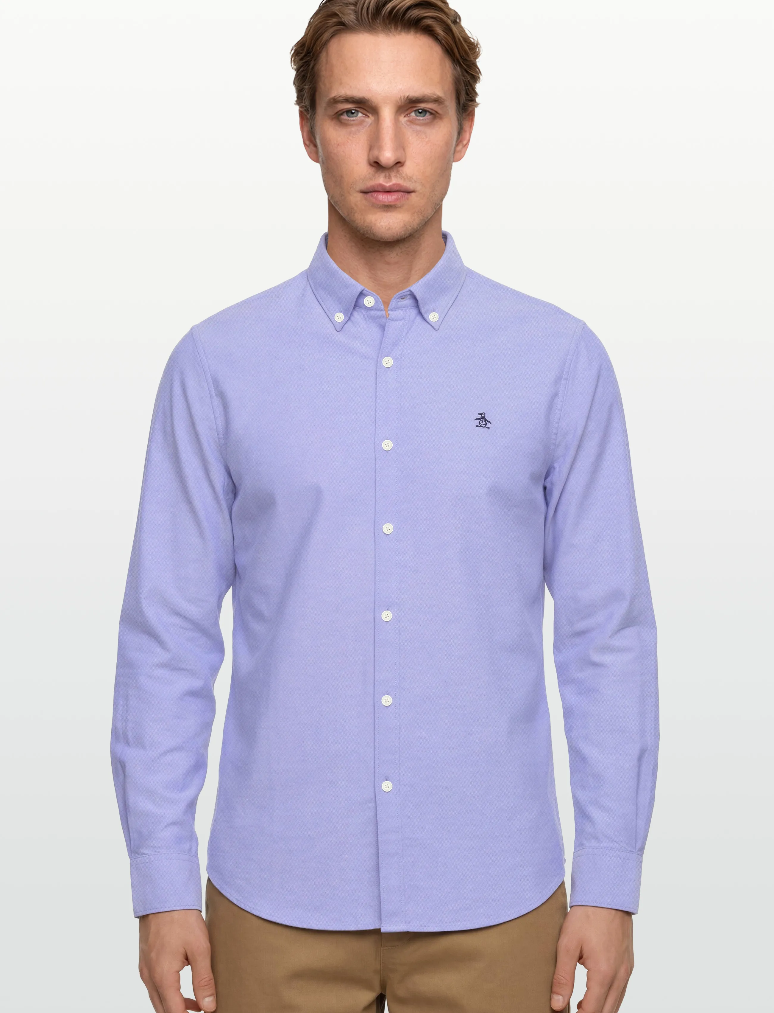 Original Penguin - LS OXFORD STRTCH NO - oxford-skjortor - amparo blue - 3