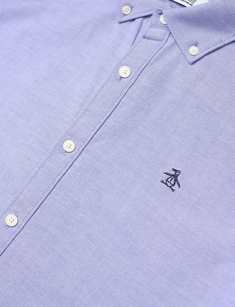 Original Penguin - LS OXFORD STRTCH NO - oxfordi särgid - amparo blue - 3