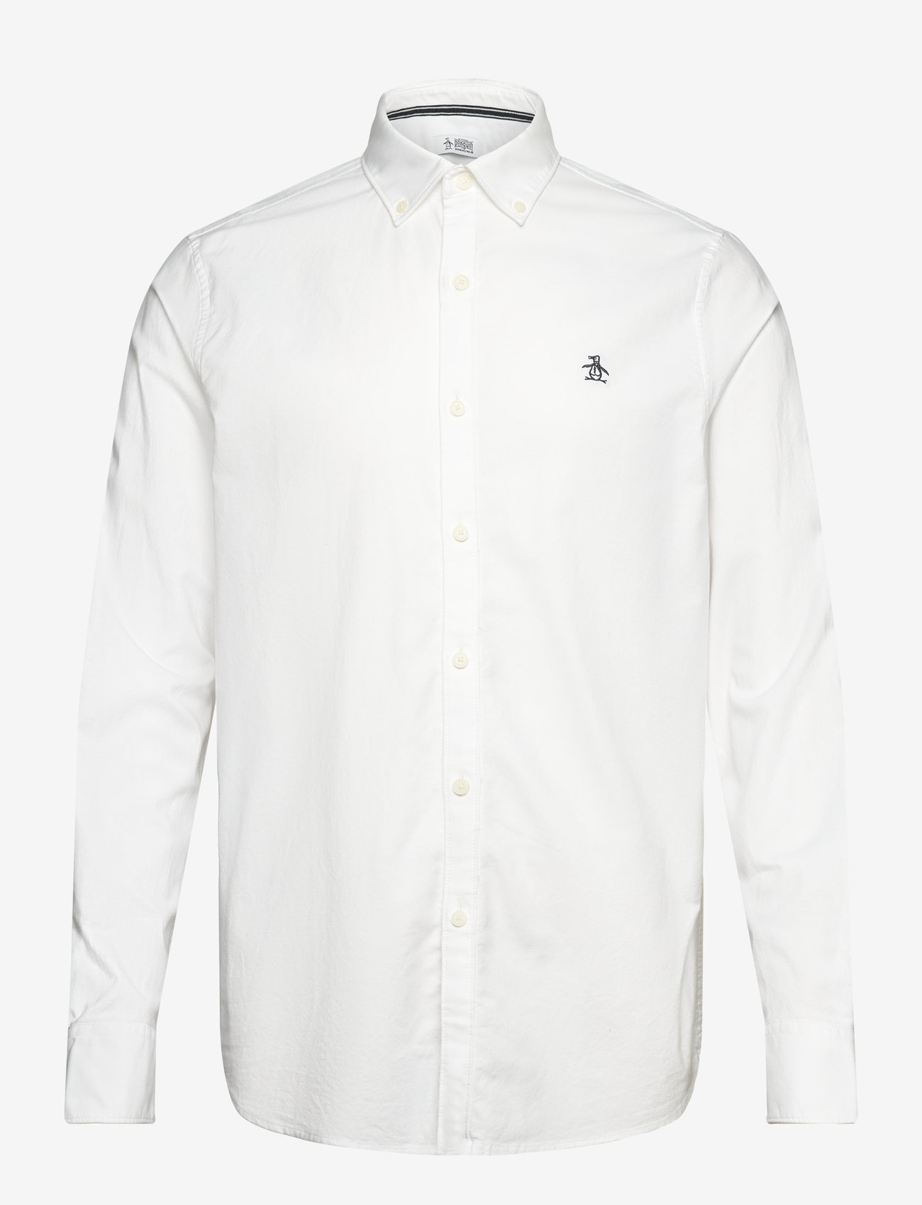 Original Penguin - LS OXFORD STRTCH NO - oxford skjorter - bright white - 0