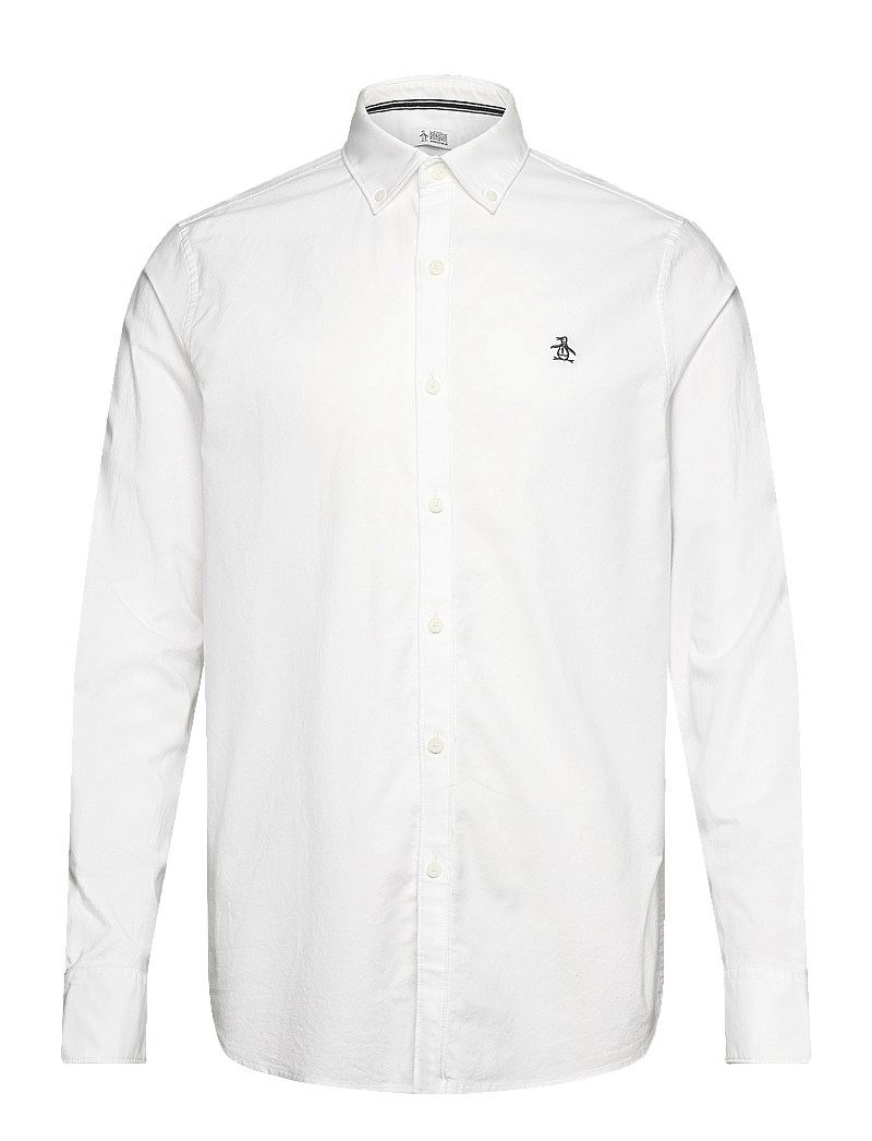 Original Penguin - LS OXFORD STRTCH NO - oxford skjorter - bright white - 0