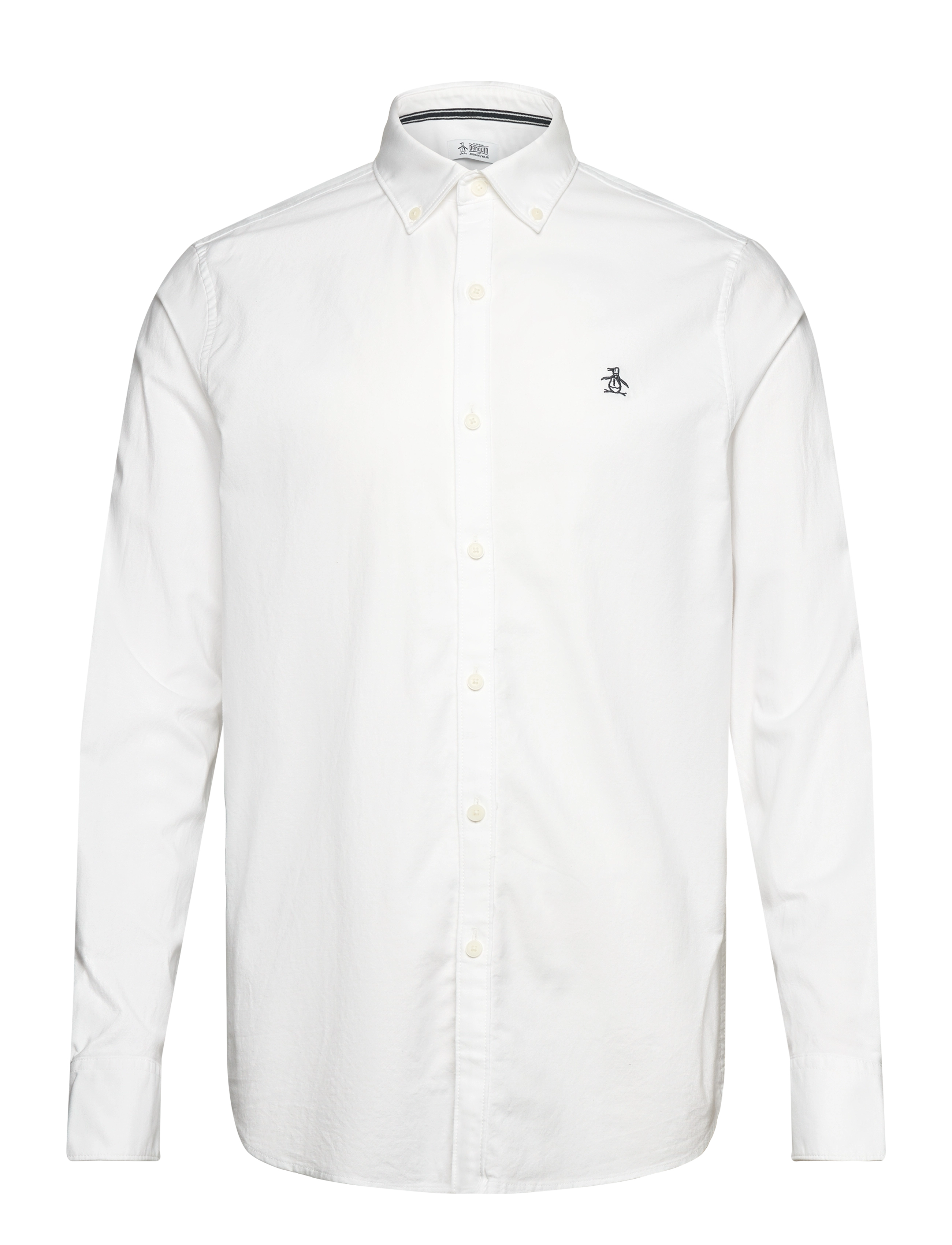 Original Penguin LS OXFORD STRTCH NO - Skjorter - BRIGHT WHITE / white