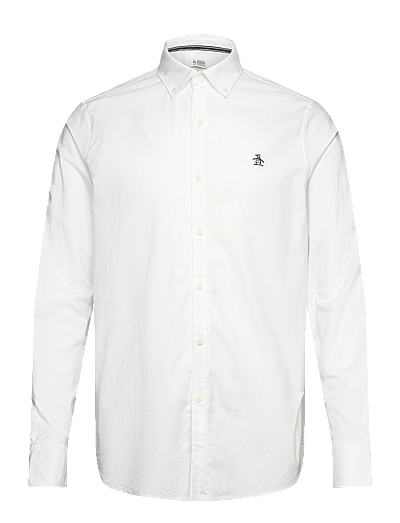 Original Penguin LS OXFORD STRTCH NO - Shirts - BRIGHT WHITE / white
