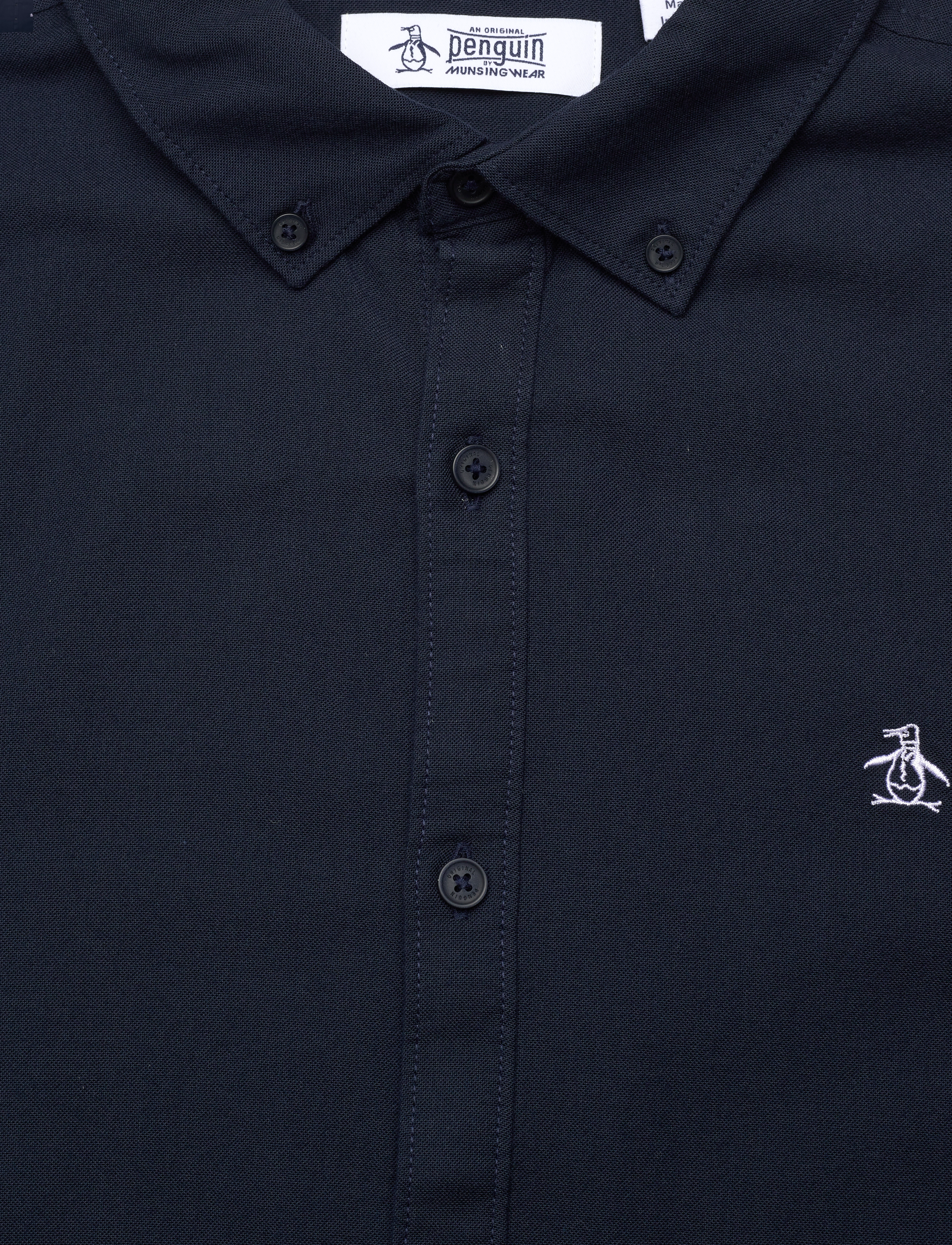 Original Penguin - LS OXFORD STRTCH NO - oxford-hemden - dark sapphire - 4