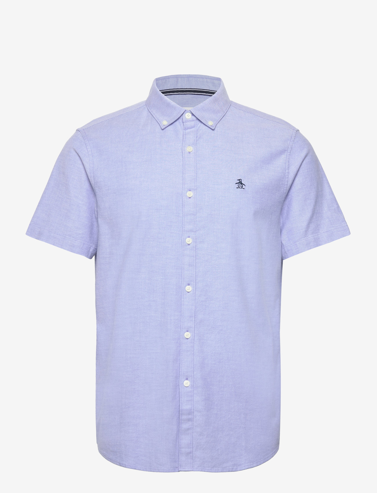 Original Penguin - SS OXFORD STRTCH NO SHIRT - kurzarmhemden - amparo blue - 0