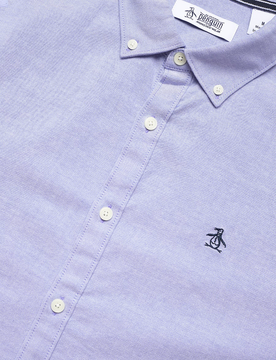 Original Penguin - SS OXFORD STRTCH NO SHIRT - kurzarmhemden - amparo blue - 3